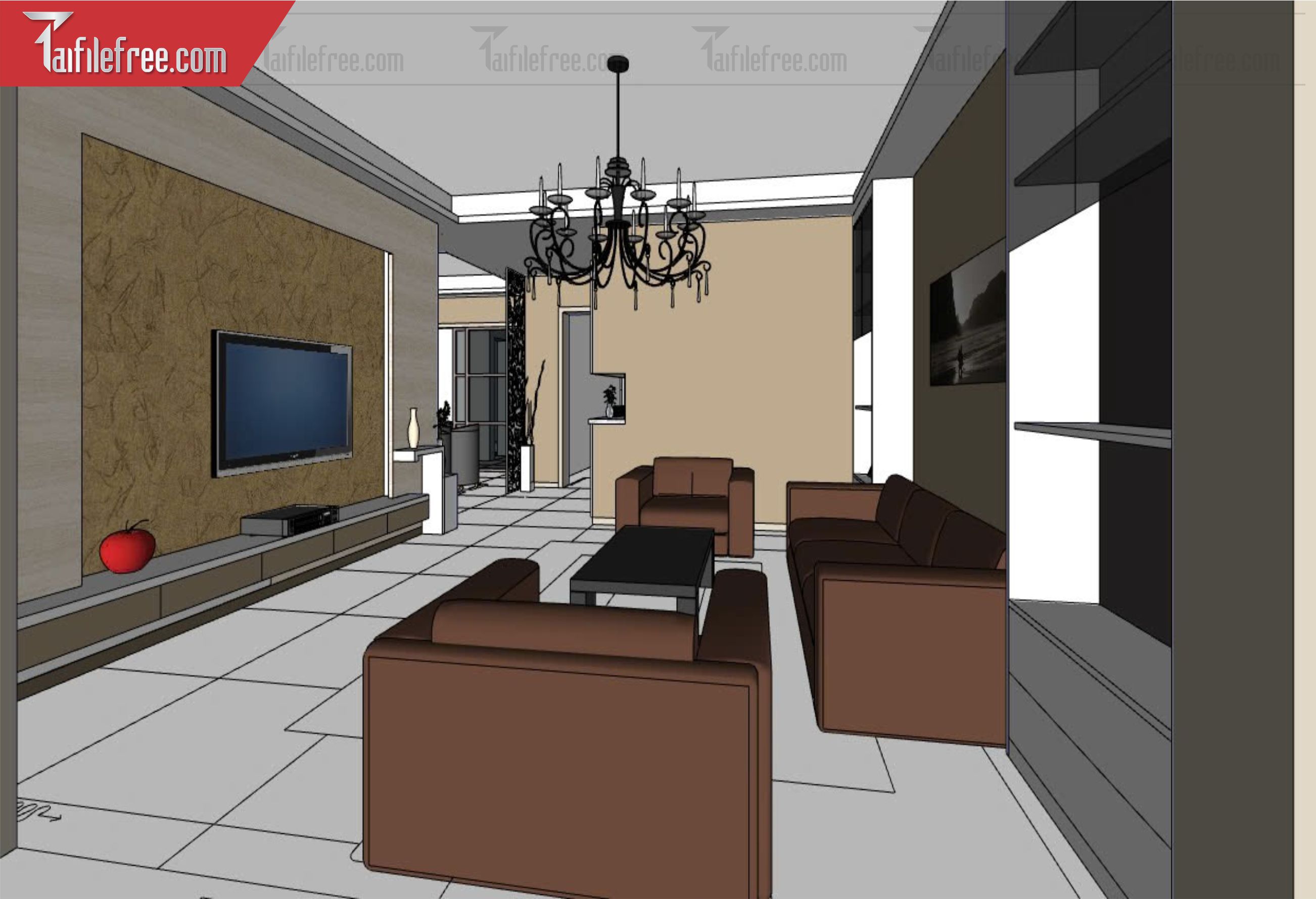 File 3D Sketchup Phòng Khách_SK583