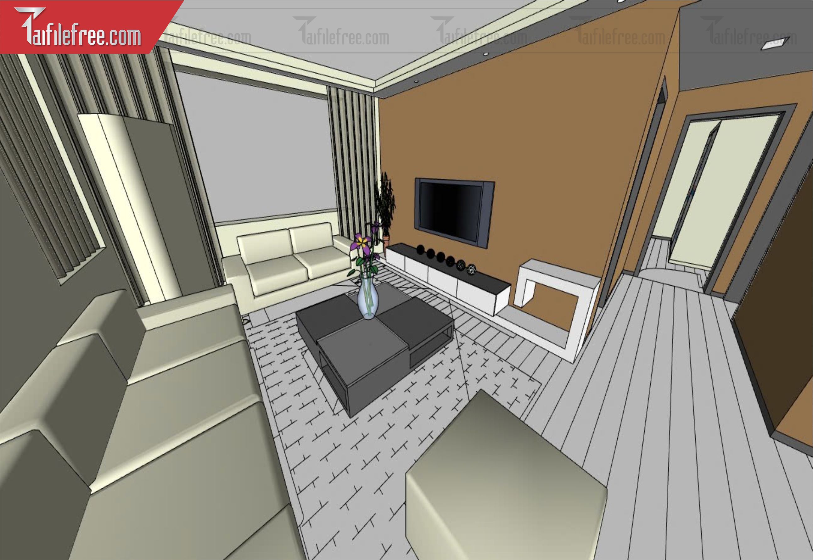 File 3D Sketchup Phòng Khách_SK596