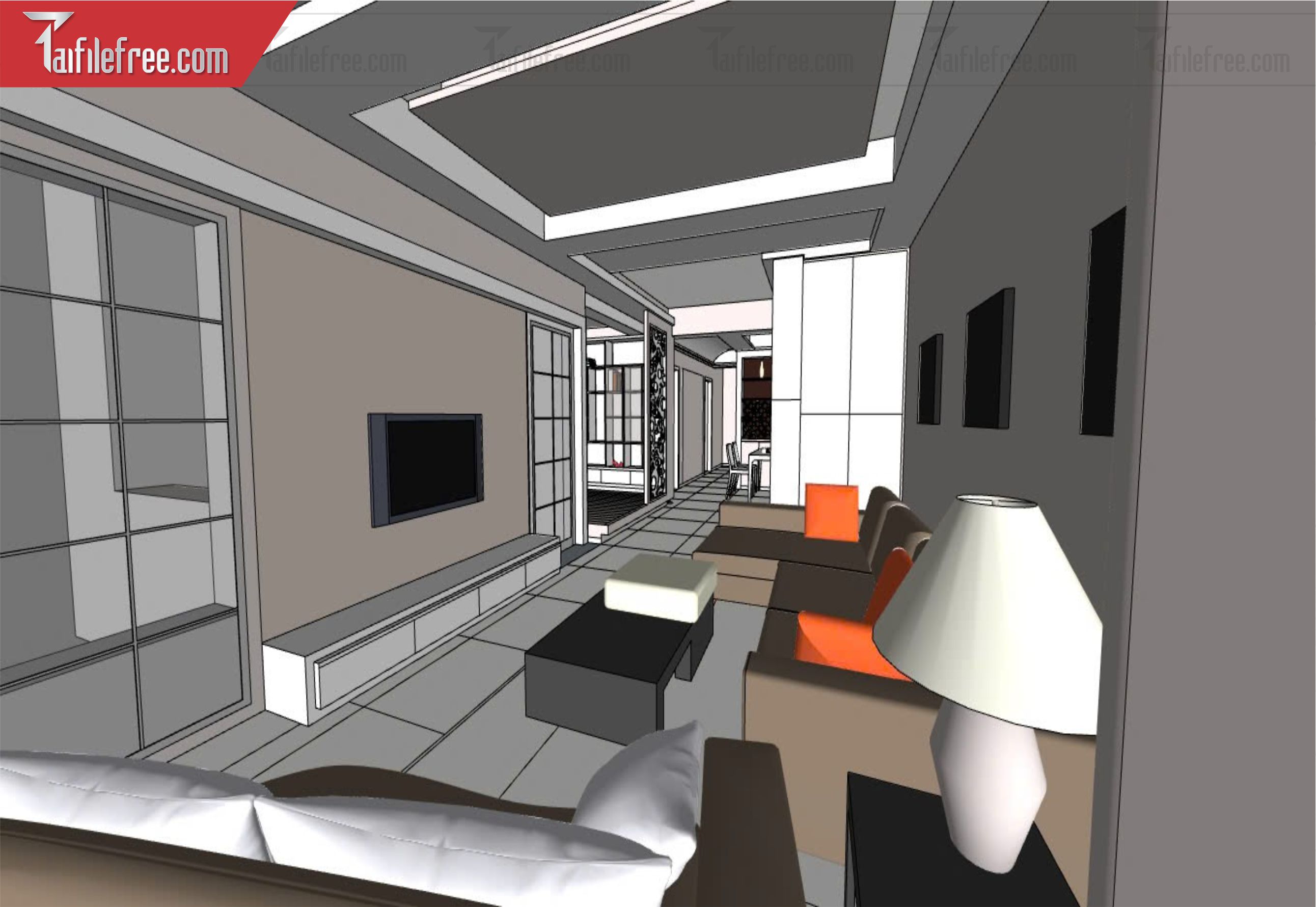 File 3D Sketchup Phòng Khách_SK597