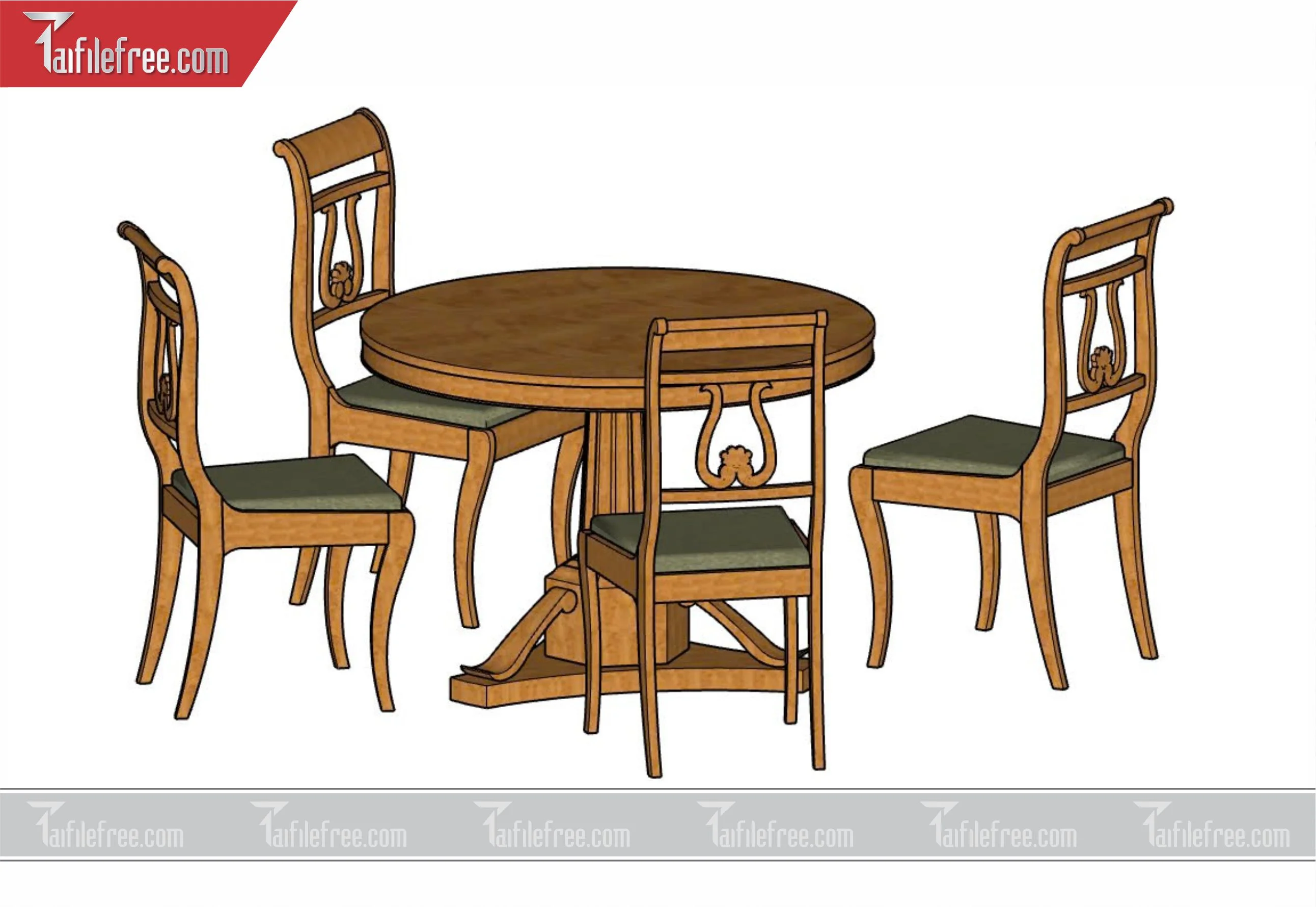 File 3D Sketchup Bàn Ăn_SK60