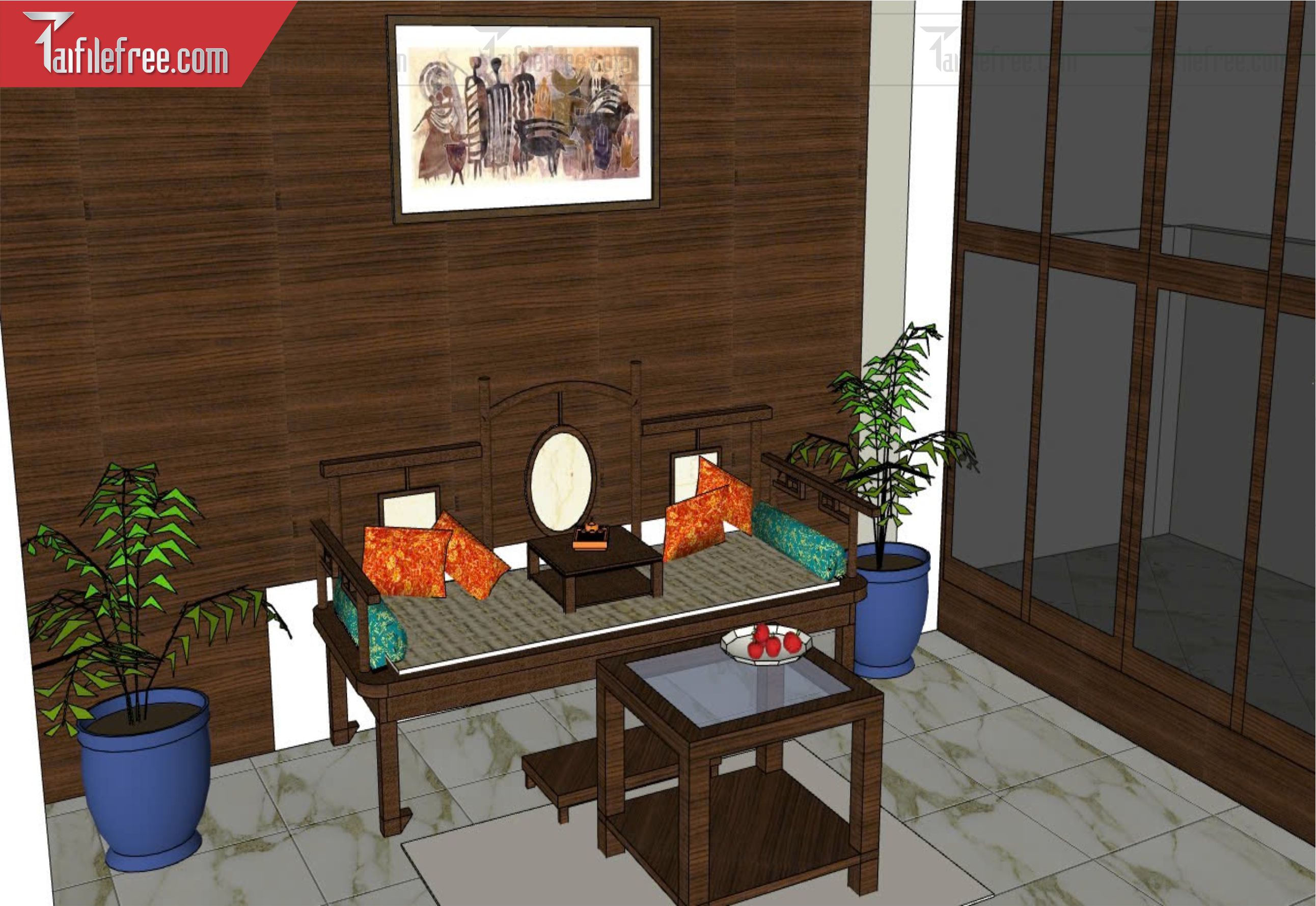 File 3D Sketchup Bàn Trang Điểm _SK614