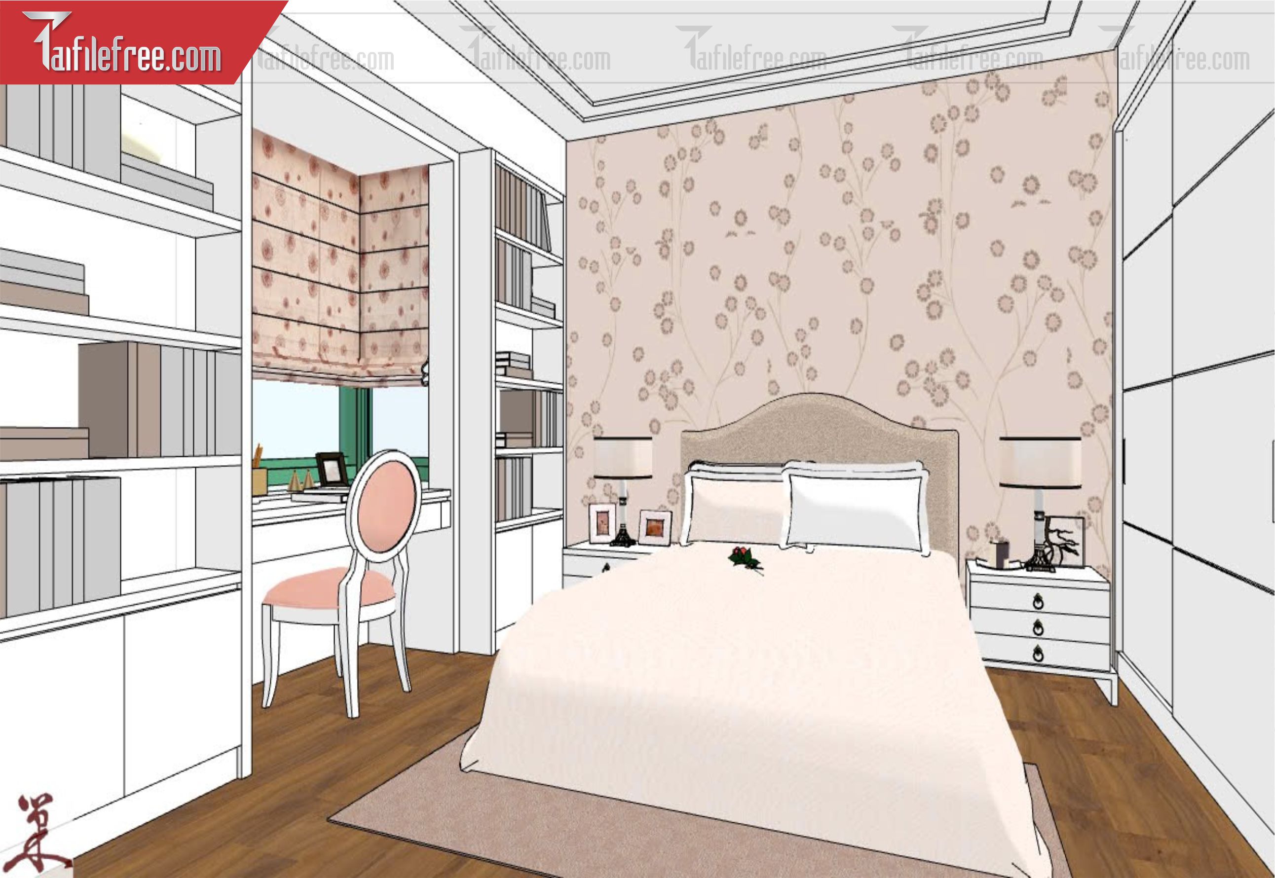 File 3D Sketchup Phòng Ngủ _SK629