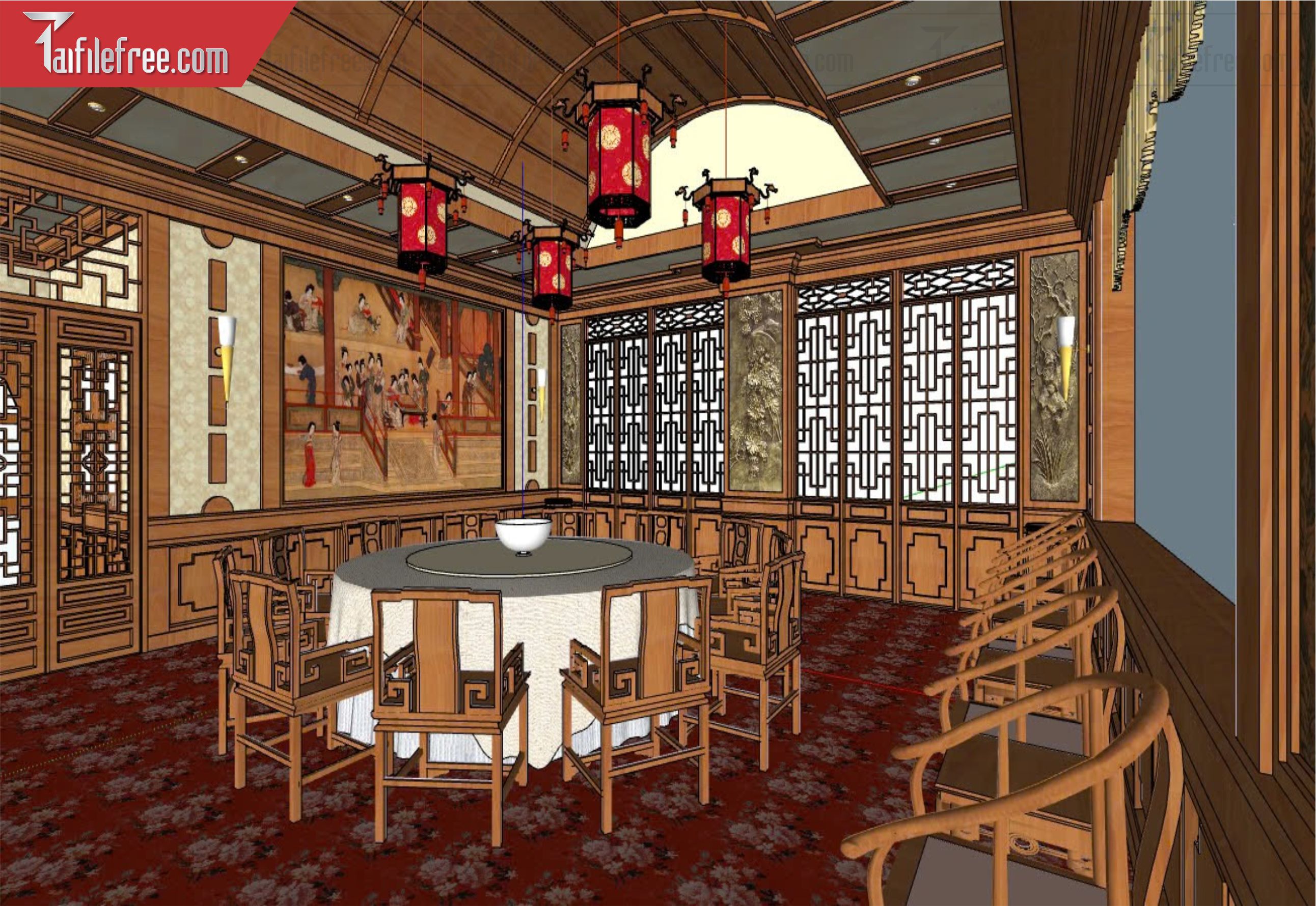 File 3D Sketchup Phòng Khách_SK633