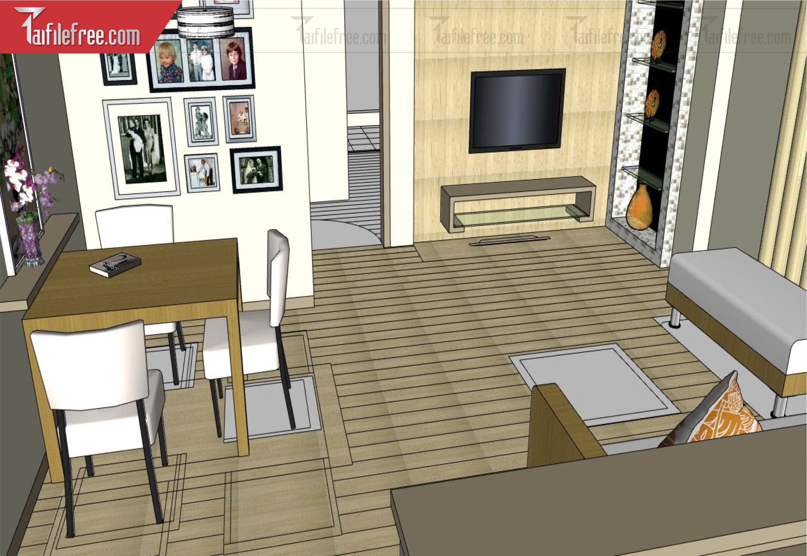 File 3D Sketchup Phòng Khách_SK637