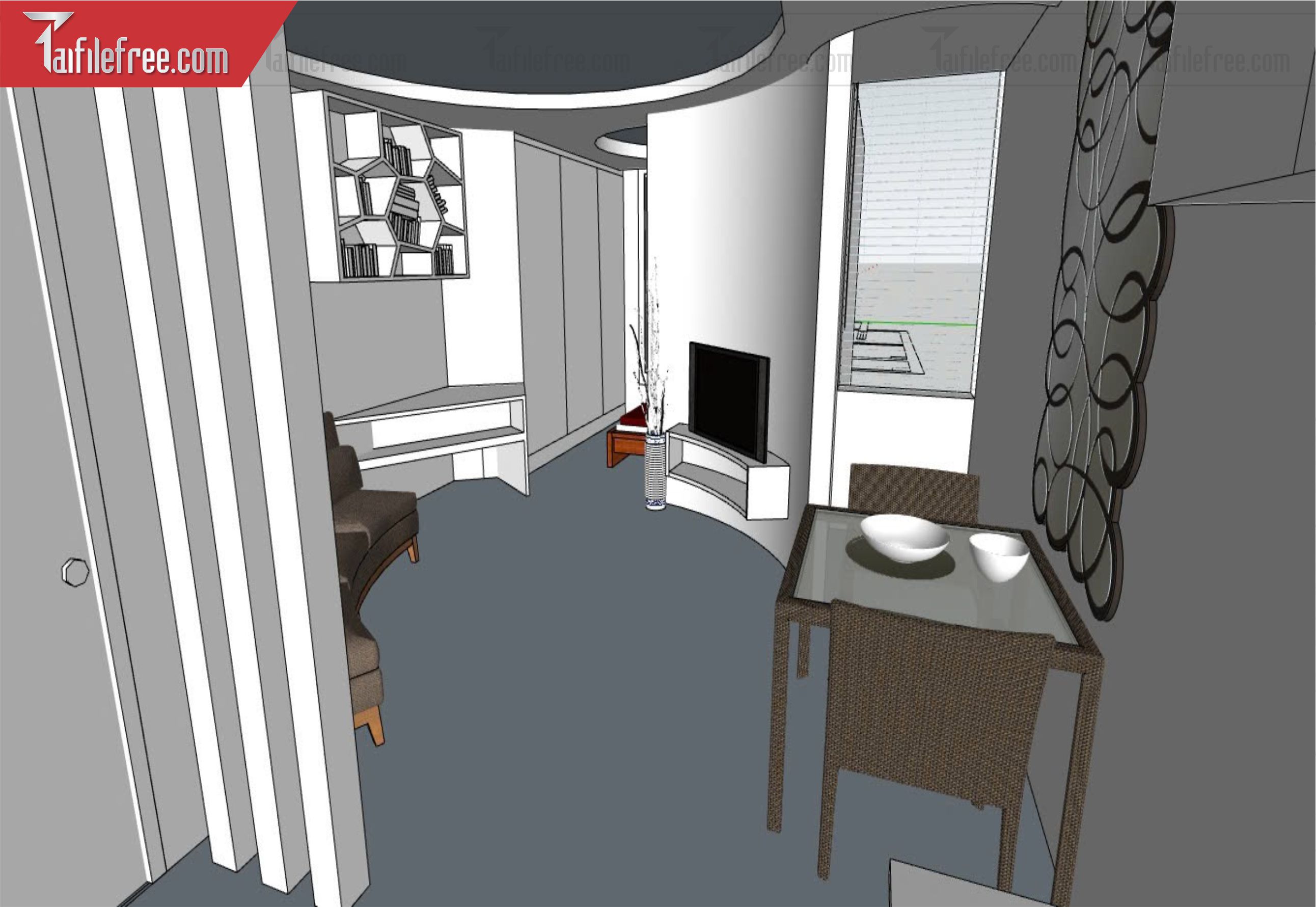 File 3D Sketchup Phòng Khách_SK645