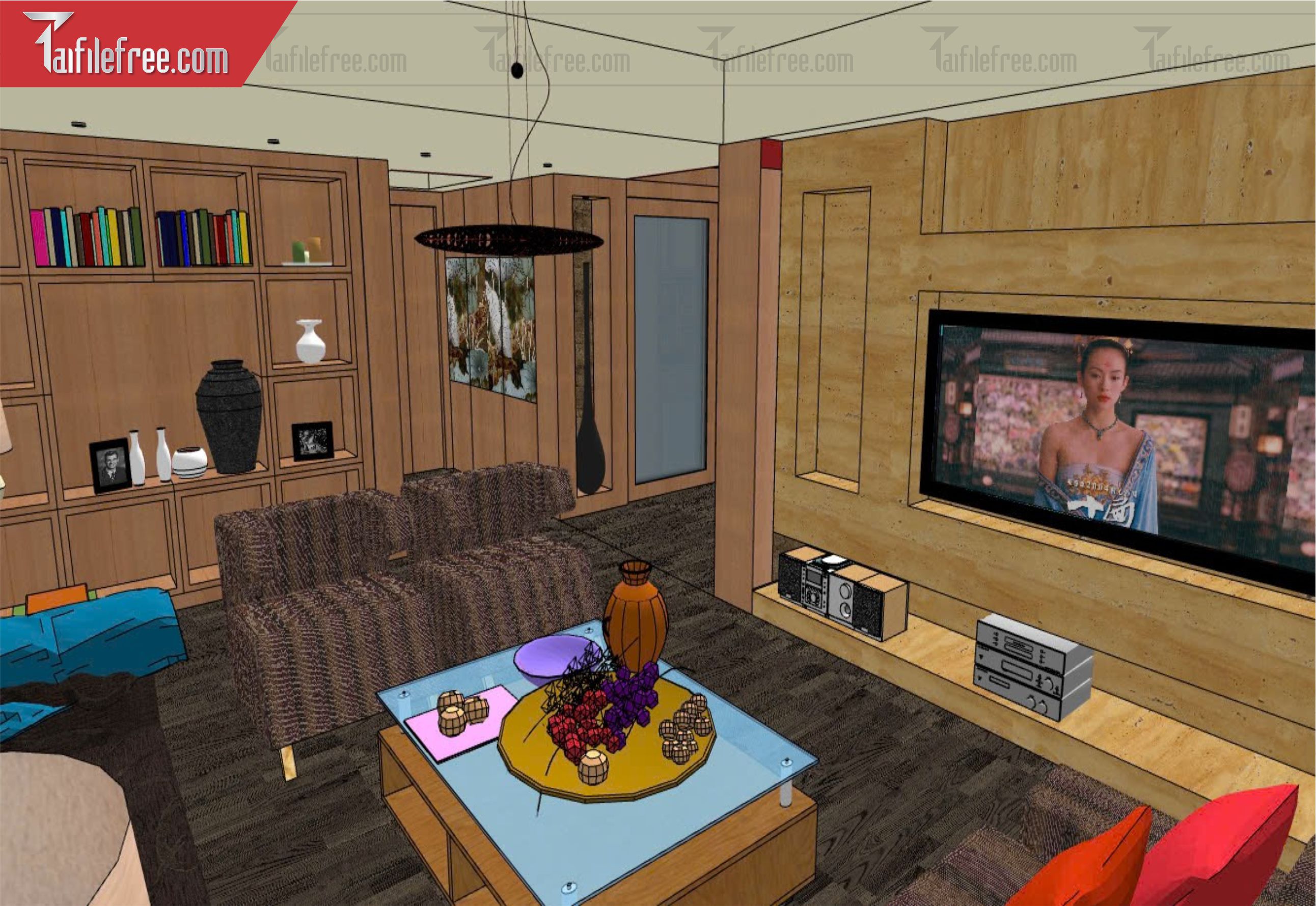 File 3D Sketchup Bàn ăn _SK652