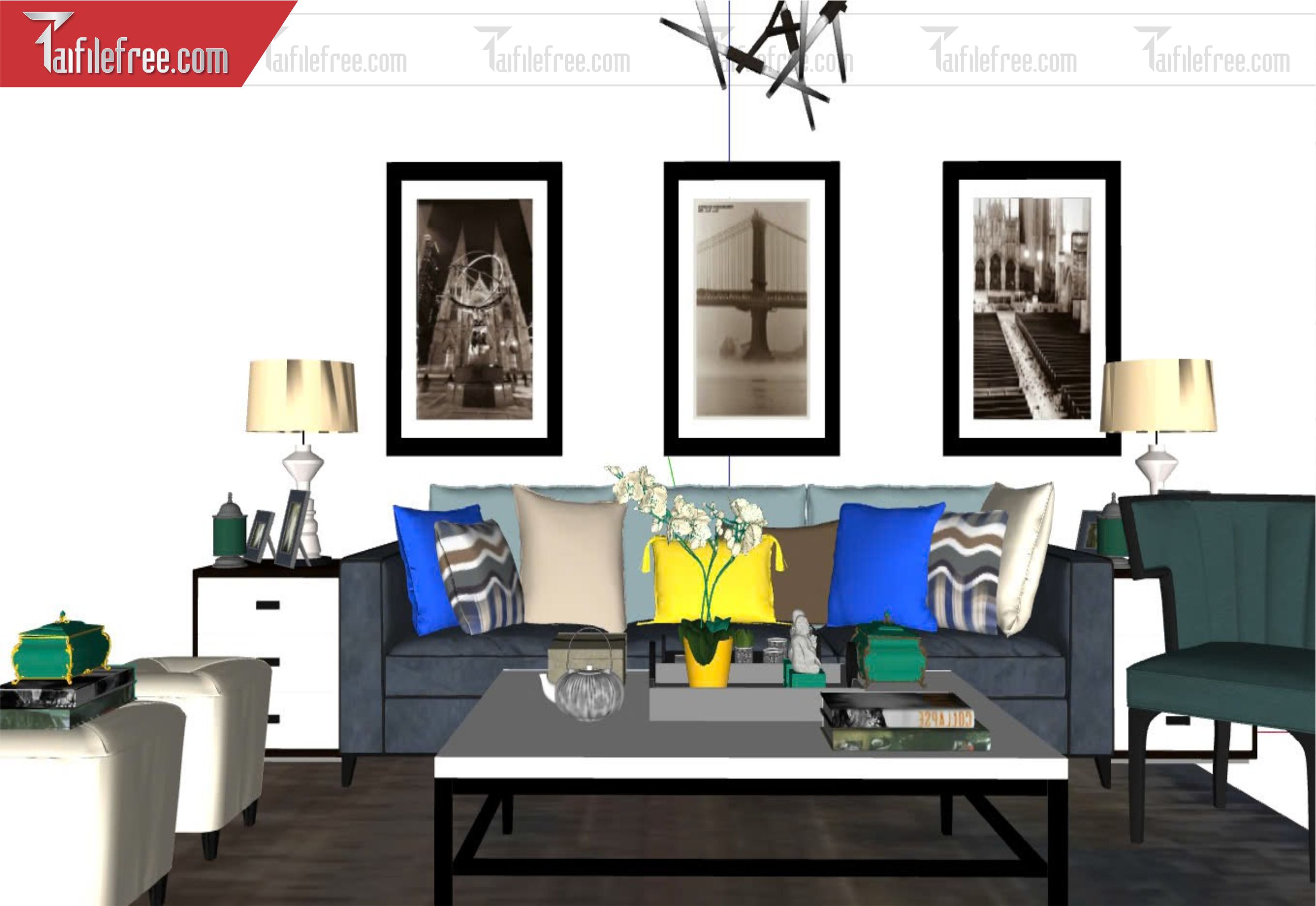 File 3D Sketchup Phòng Khách _SK656