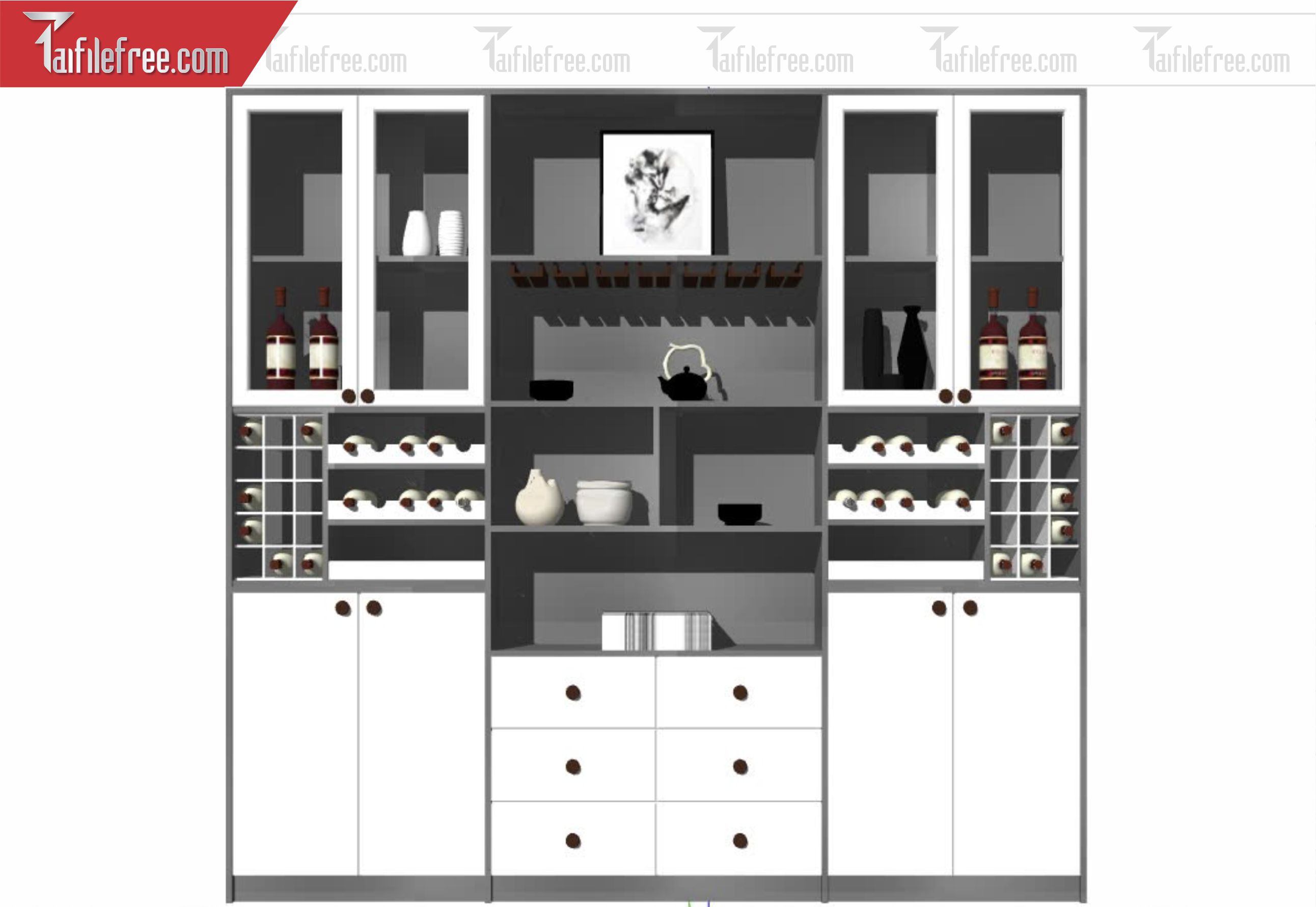 File 3D Sketchup Tủ _SK663