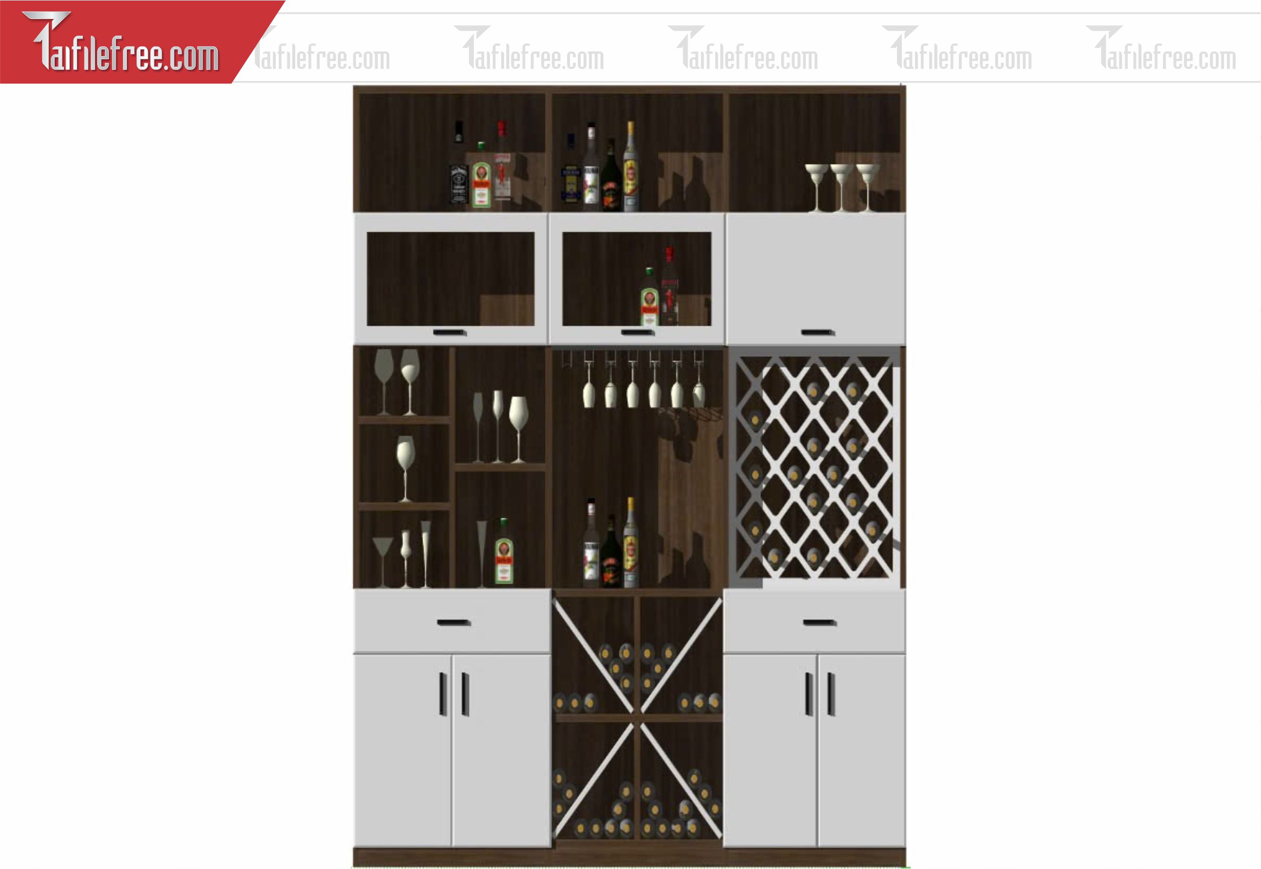 File 3D Sketchup Tủ _SK664