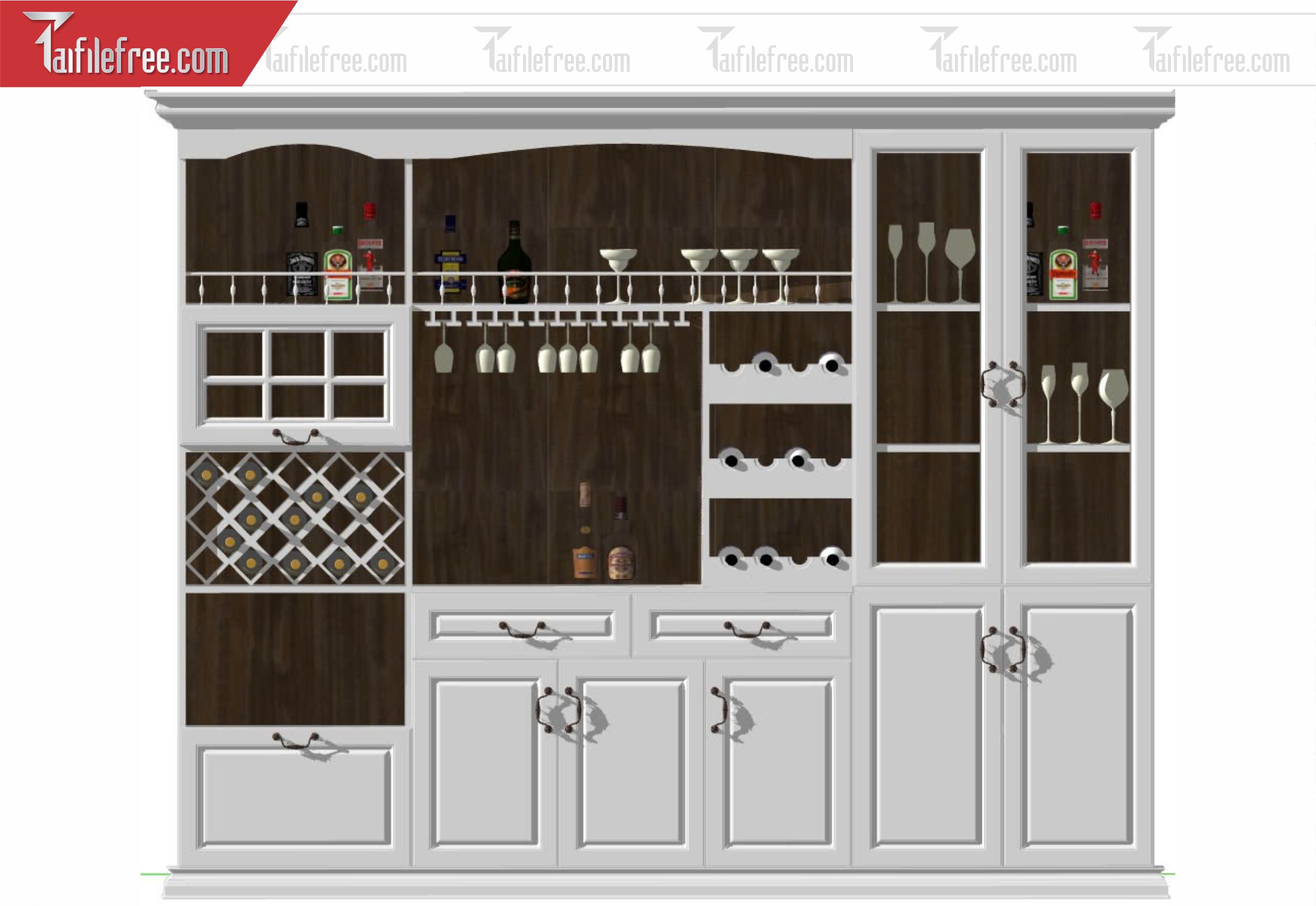 File 3D Sketchup Tủ _SK666