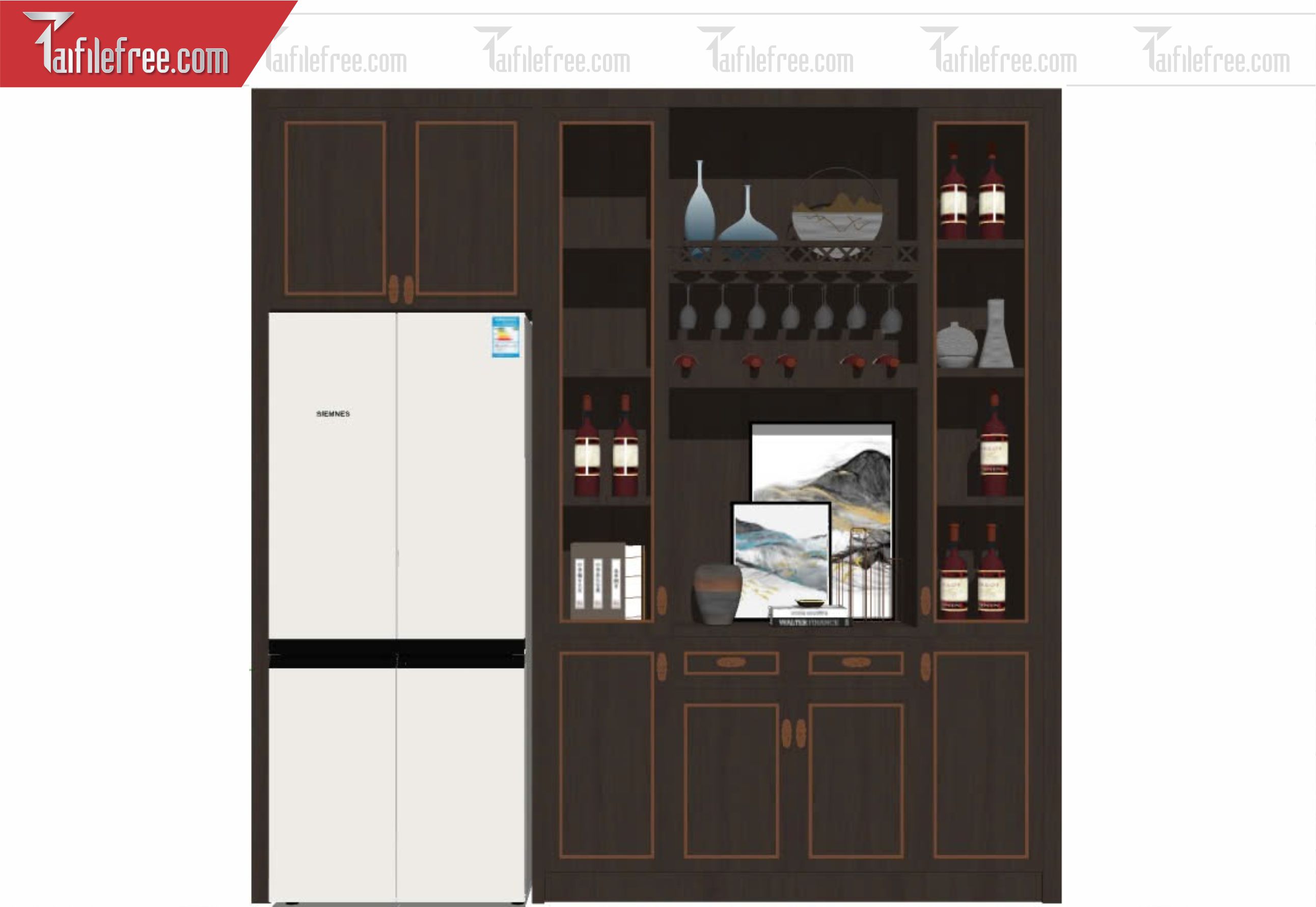 File 3D Sketchup Tủ _SK671