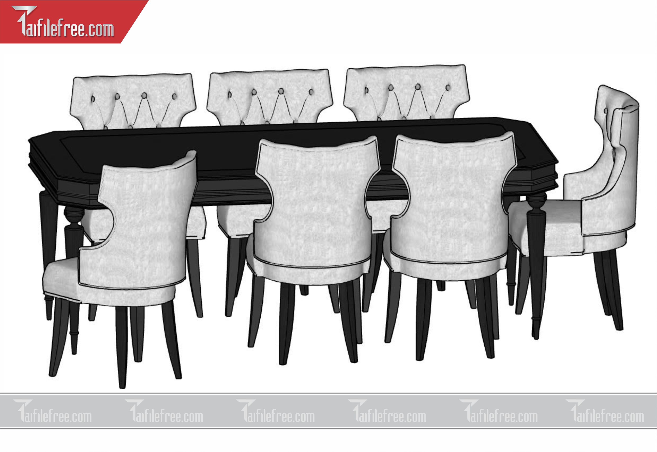 File 3D Sketchup Bàn Ăn_SK68