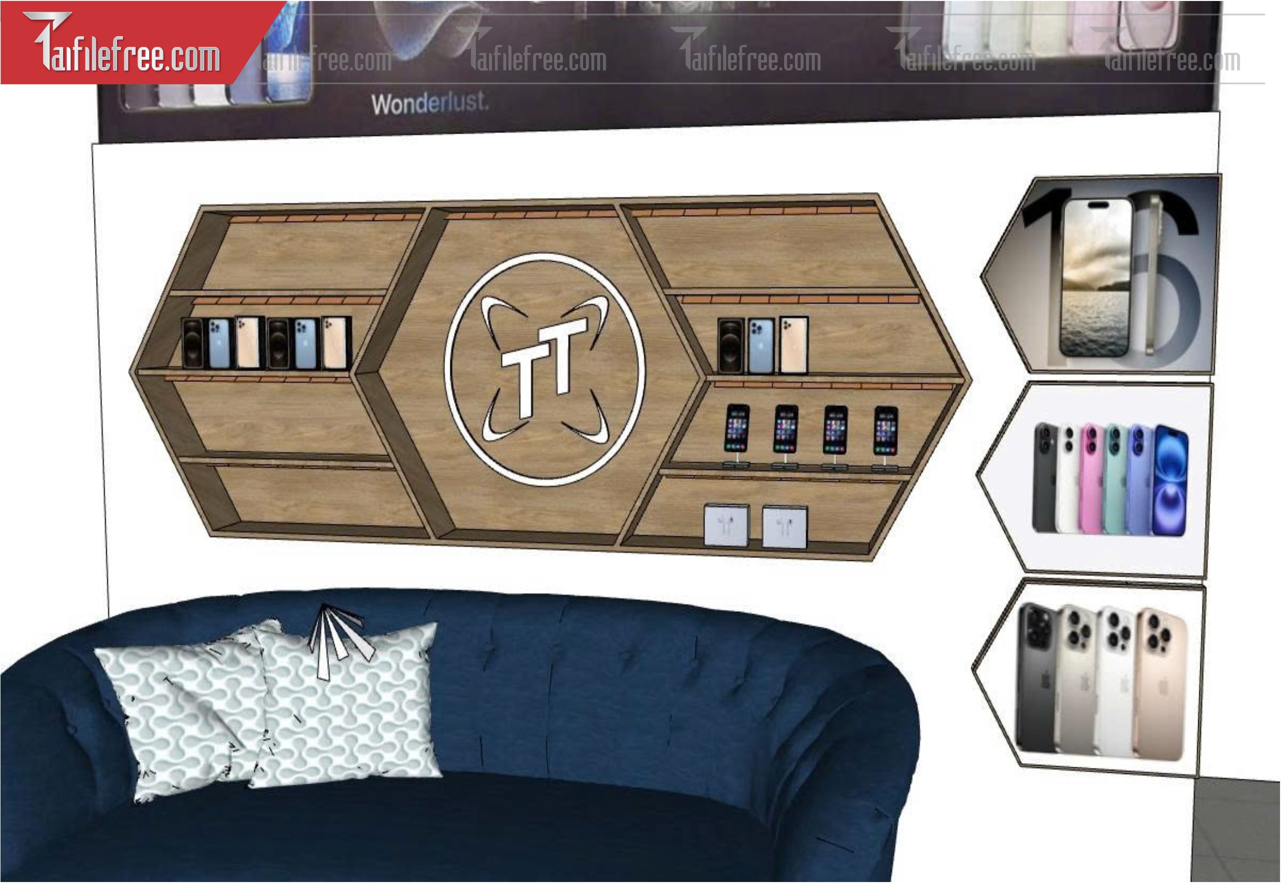 File 3D Sketchup Cửa Hàng Điện Thoại _SK695