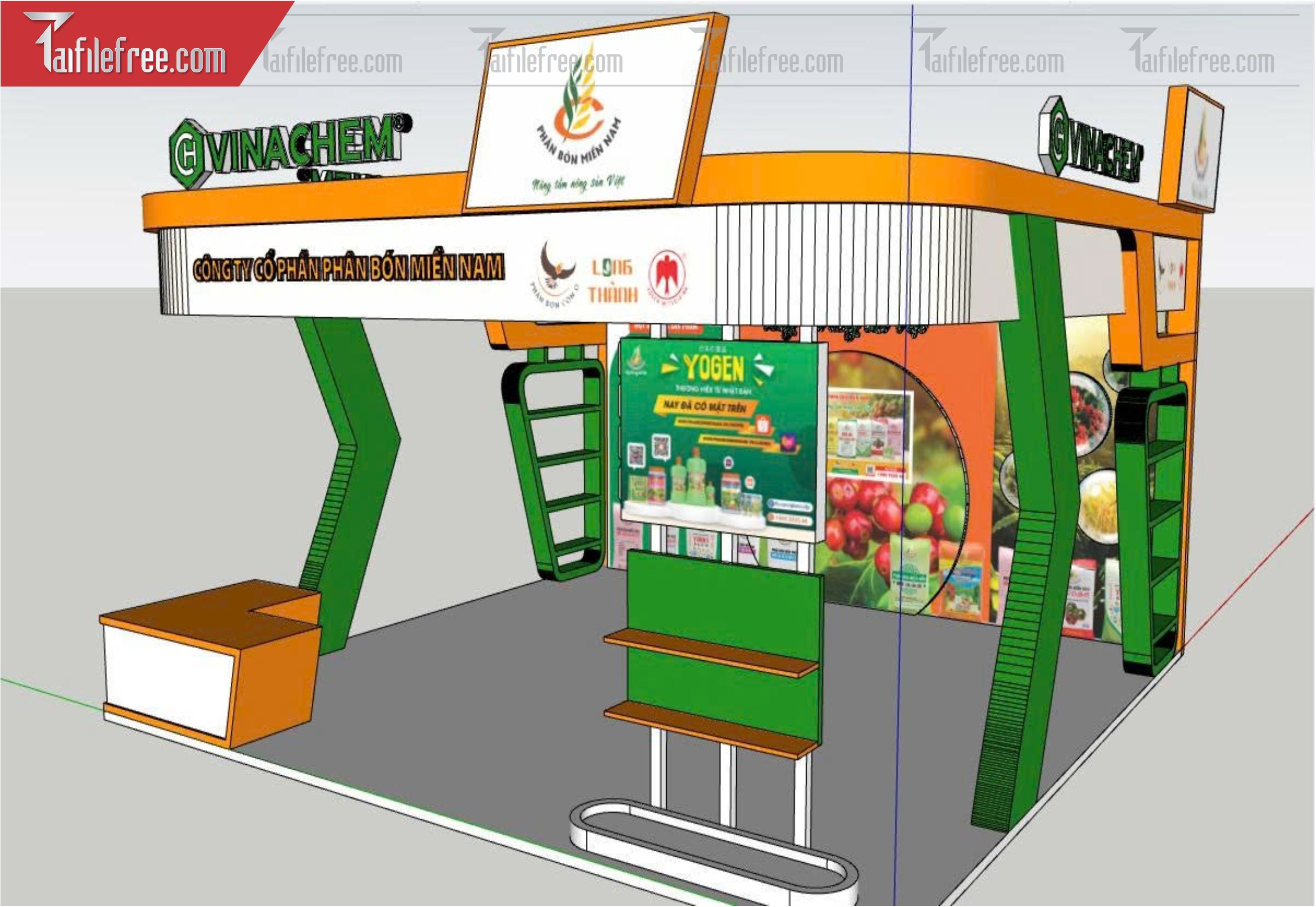 File 3D Sketchup Cửa Hàng Trái Cây_SK706