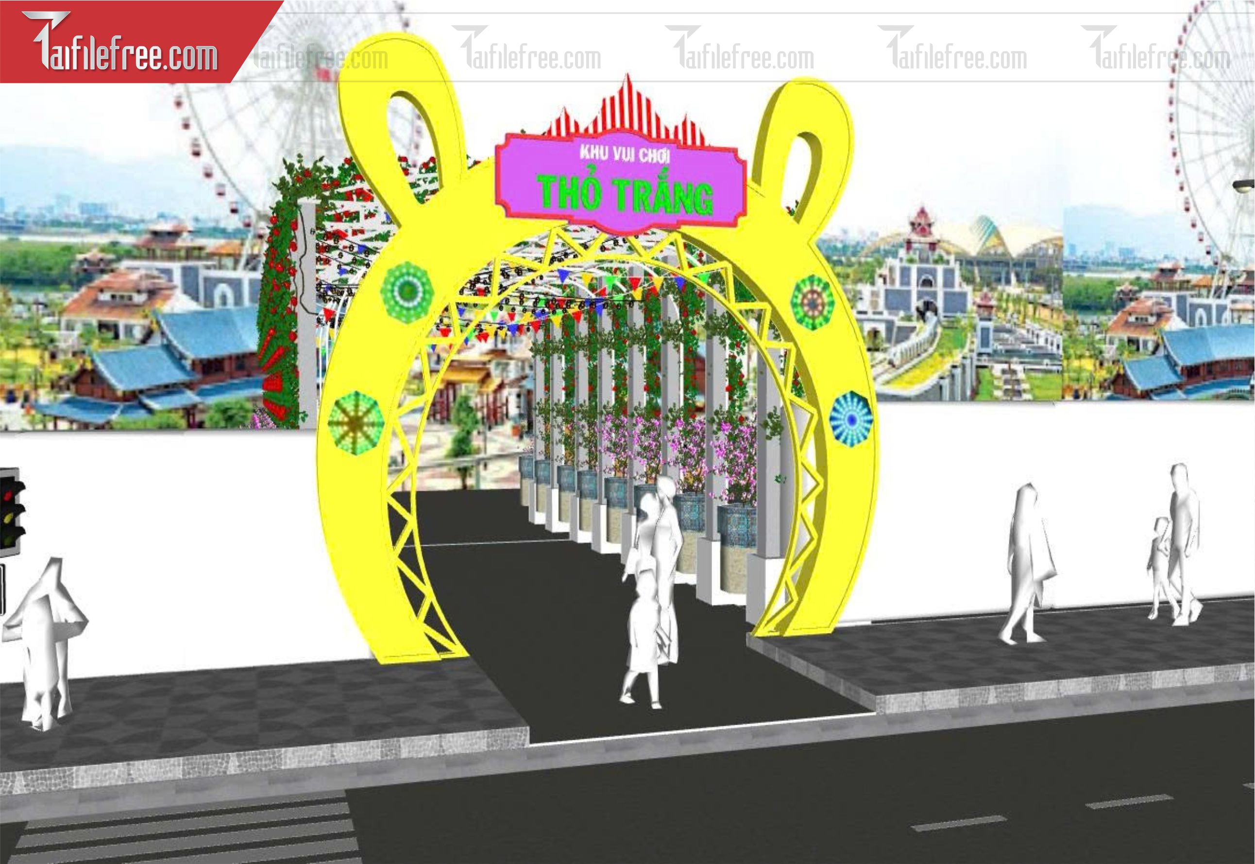 File 3D Sketchup Khu Vui Chơi_SK738