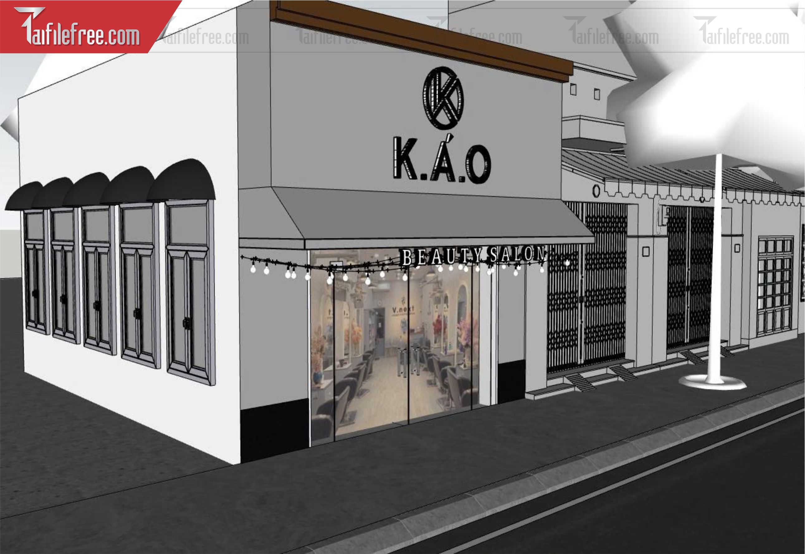File 3D Sketchup Quán Caffe_SK739