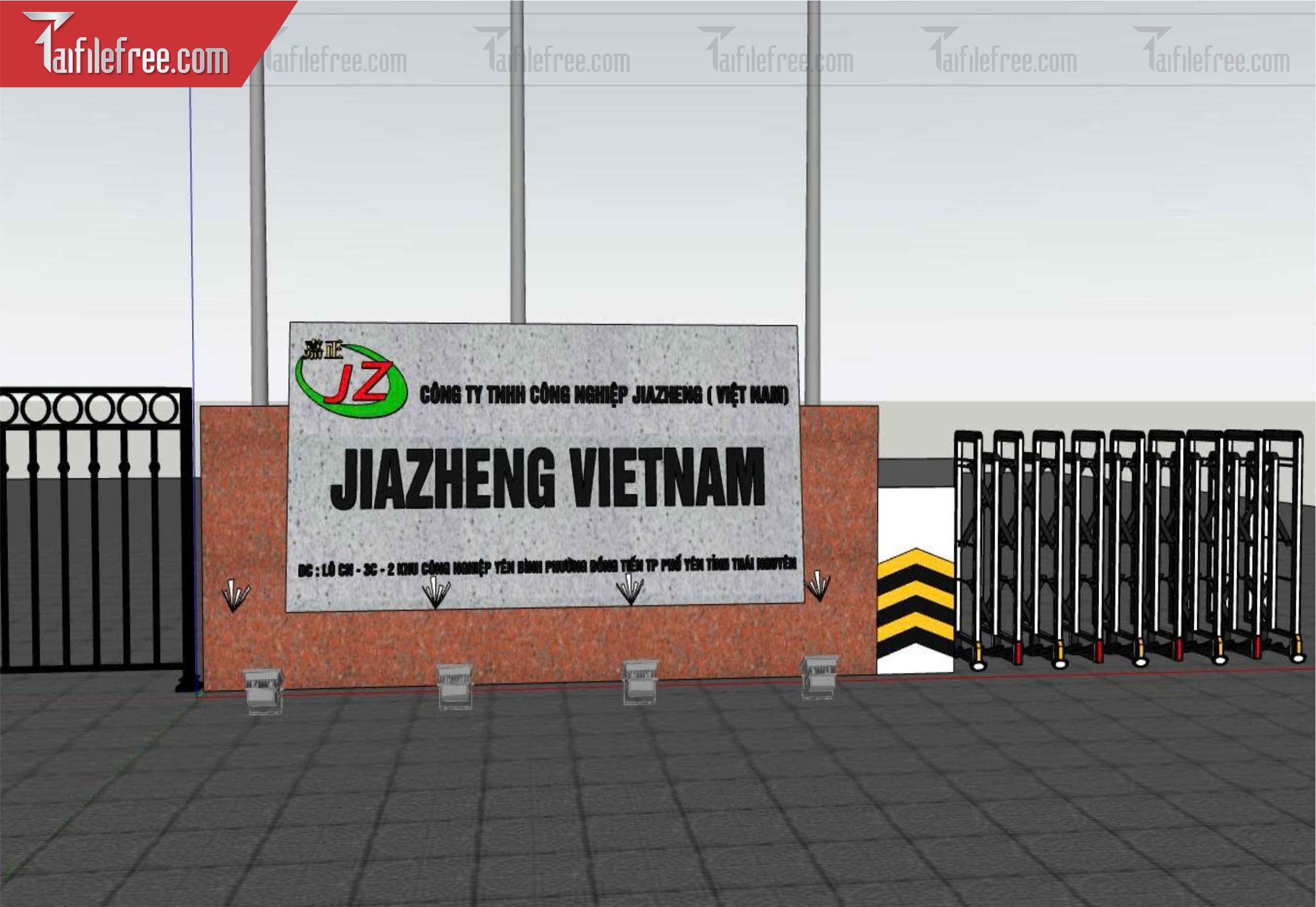 File 3D Sketchup Công Ty_SK748
