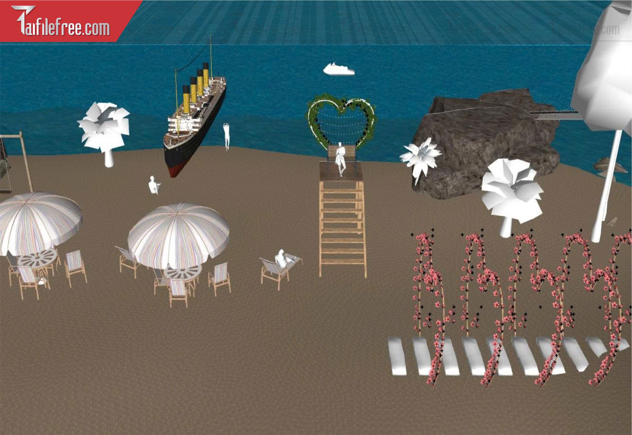 File 3D Sketchup Biển_SK757