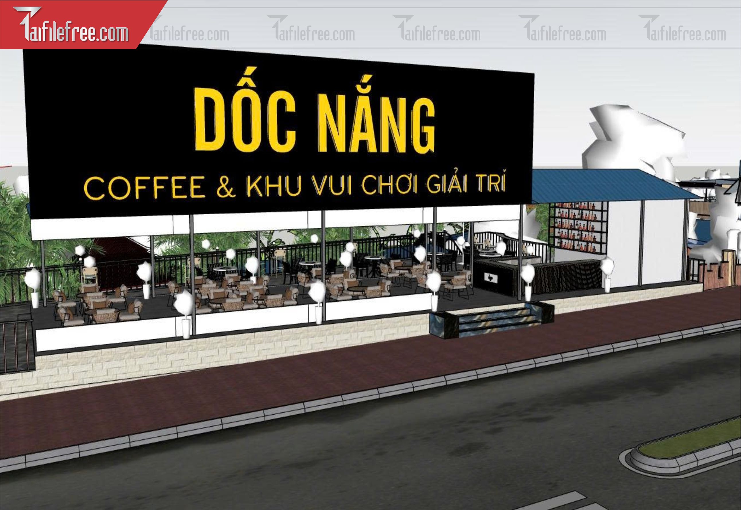 File 3D Sketchup Quán Caffe_SK776