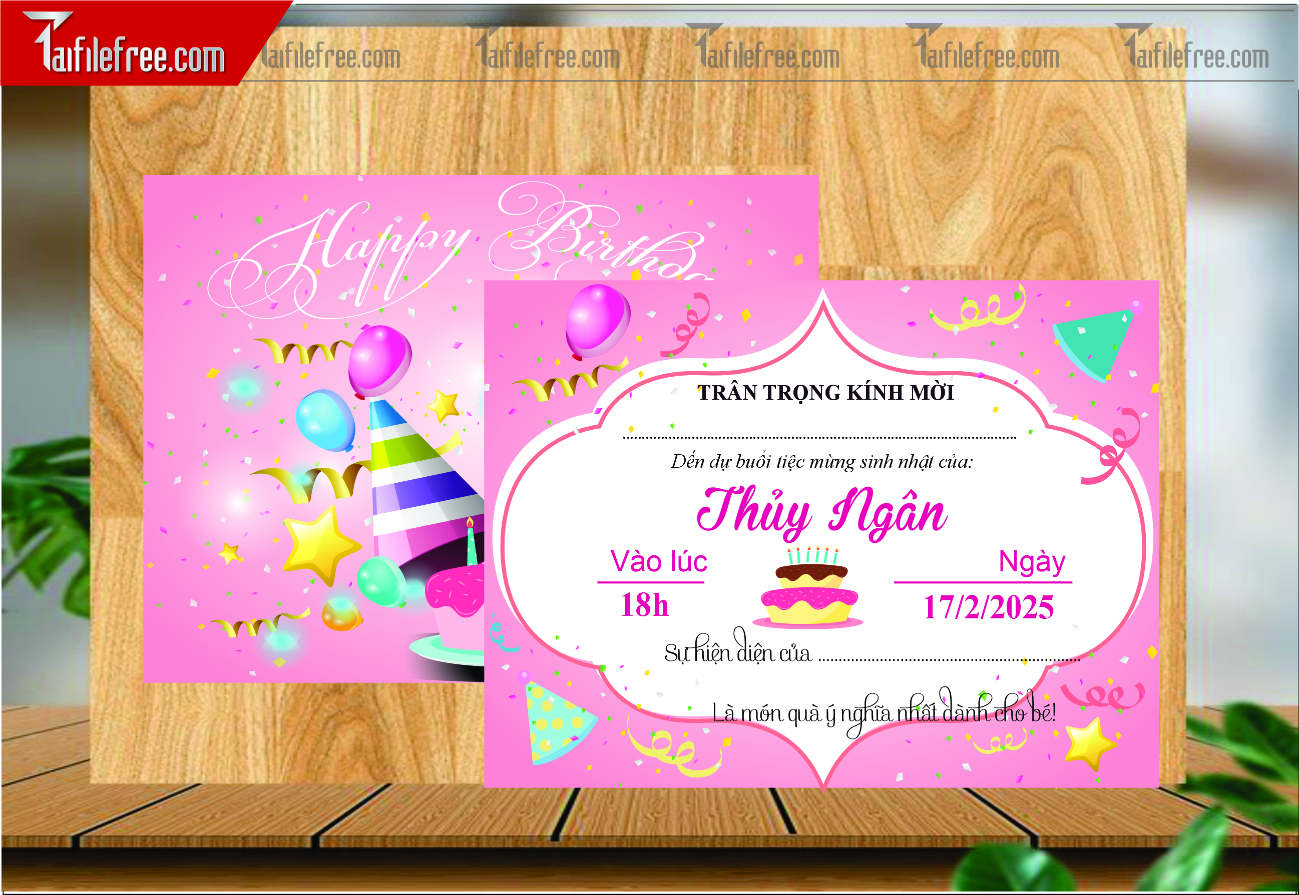 Thư Mời Sinh Nhật Đầy Tháng Thôi Nôi_SN31