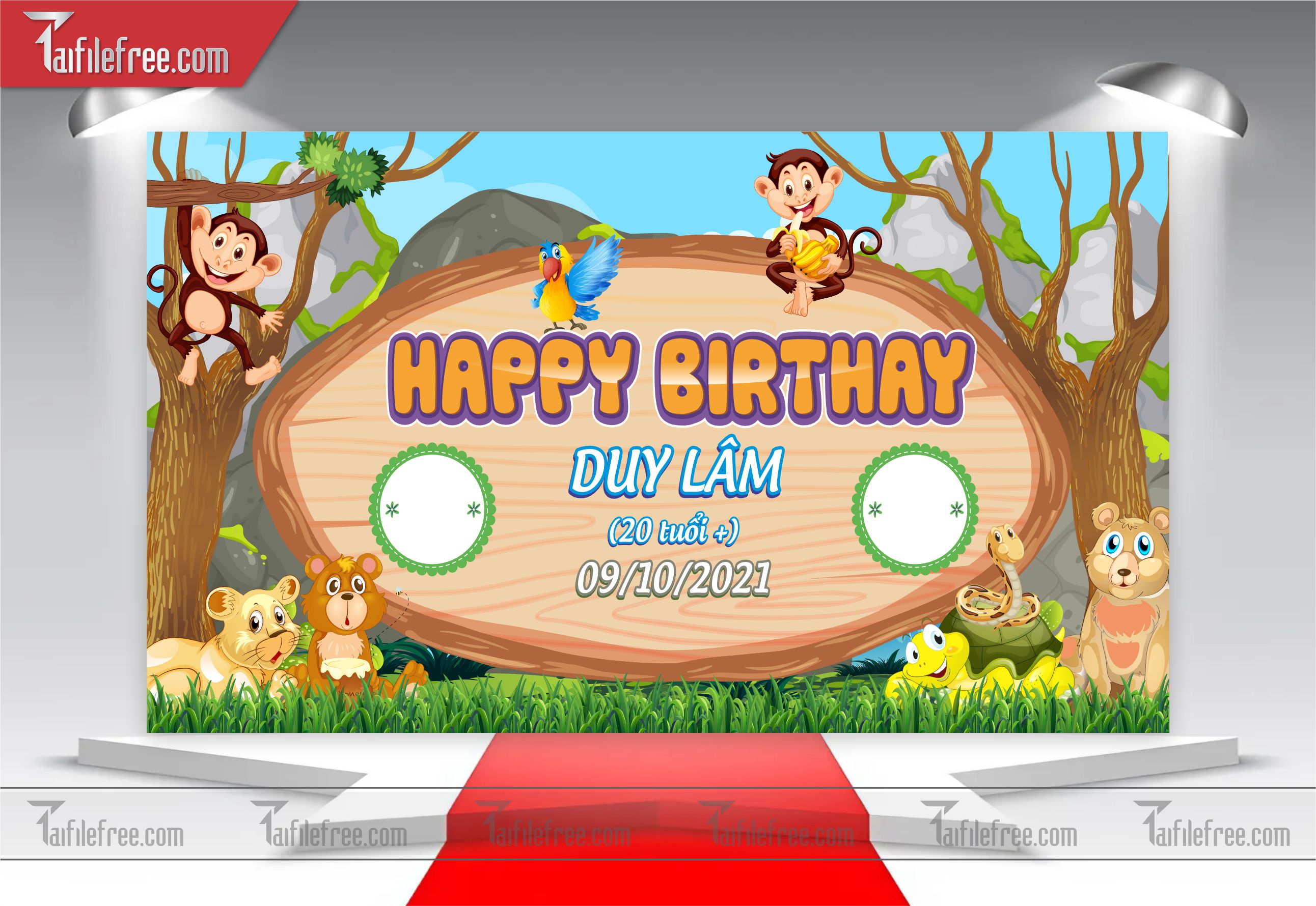 Mẫu Backdrop, Background Sinh Nhật Đẹp - Sang Trọng SNA18