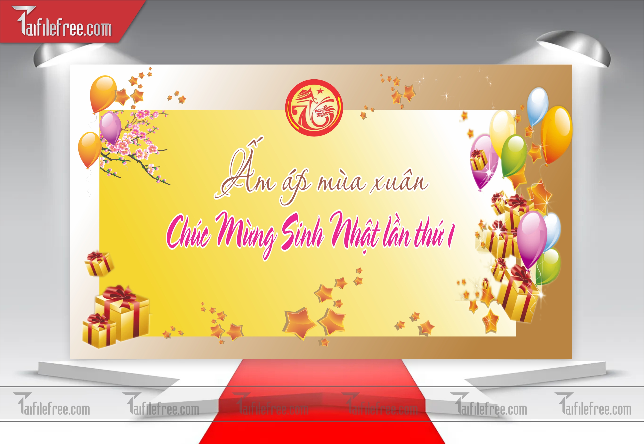 Mẫu Backdrop, Background Sinh Nhật Đẹp - Sang Trọng SNA27