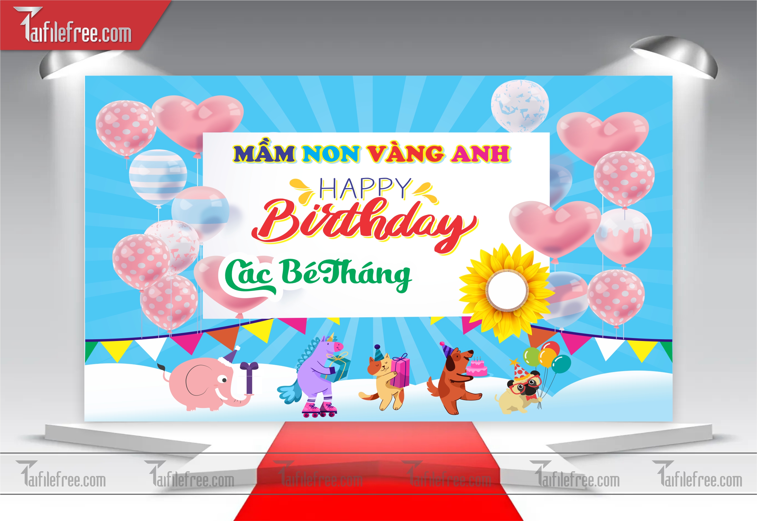 Mẫu Backdrop, Background Sinh Nhật Đẹp - Sang Trọng SNA39