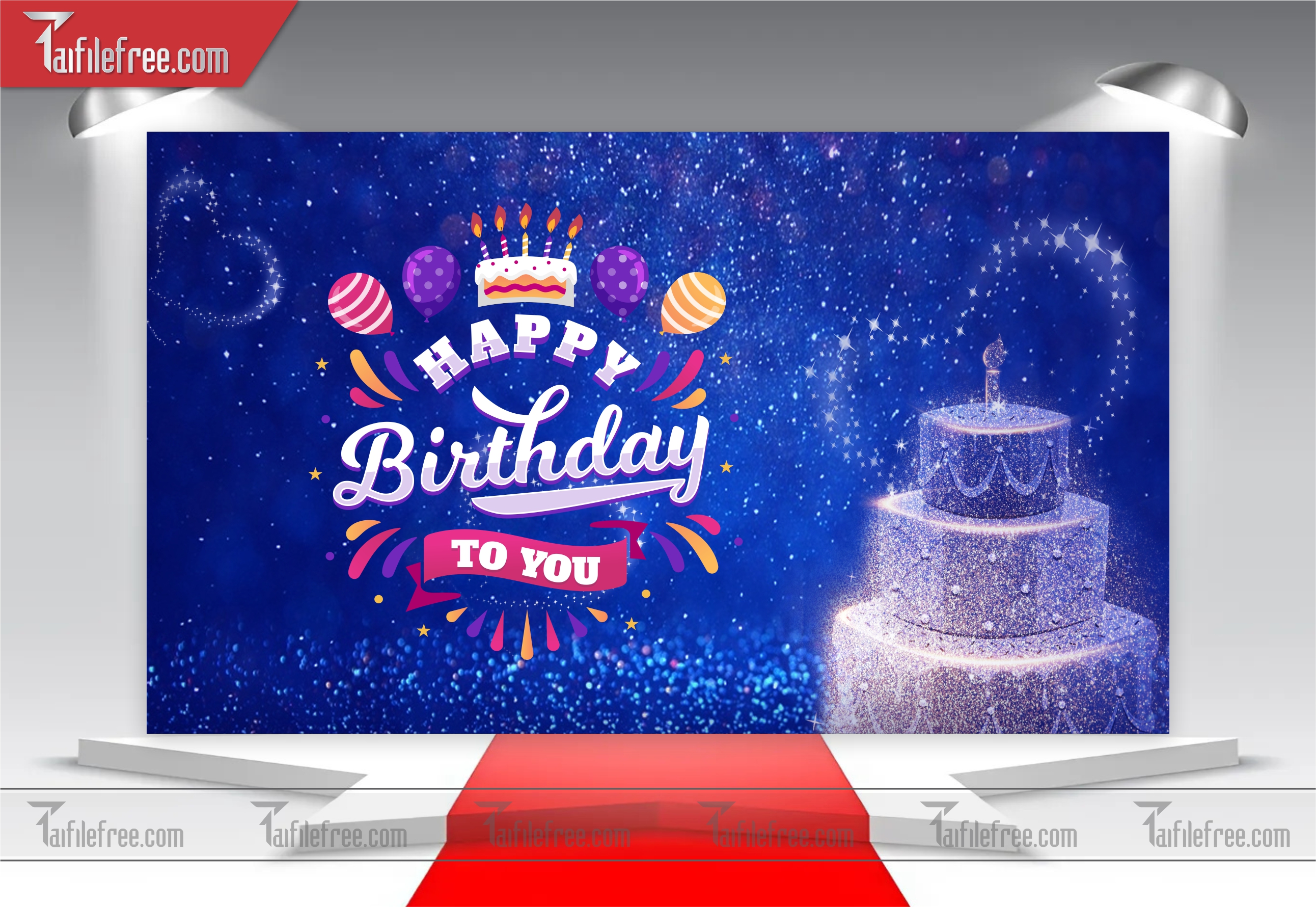 Mẫu Backdrop, Background Sinh Nhật Đẹp - Sang Trọng SNA42