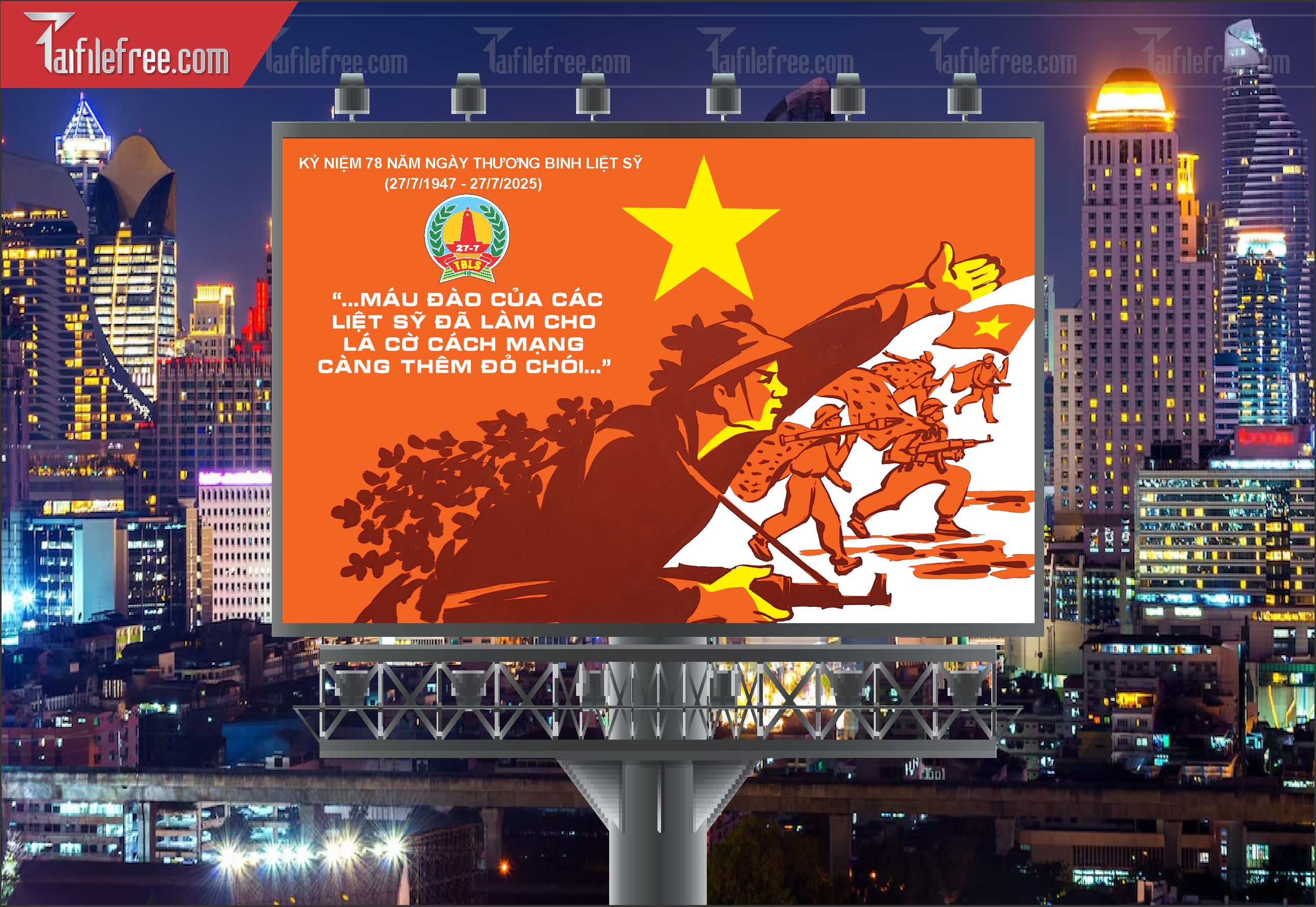 Tranh Cổ Động Kỷ Niệm Ngày Thương Binh Liệt Sĩ_TBS42