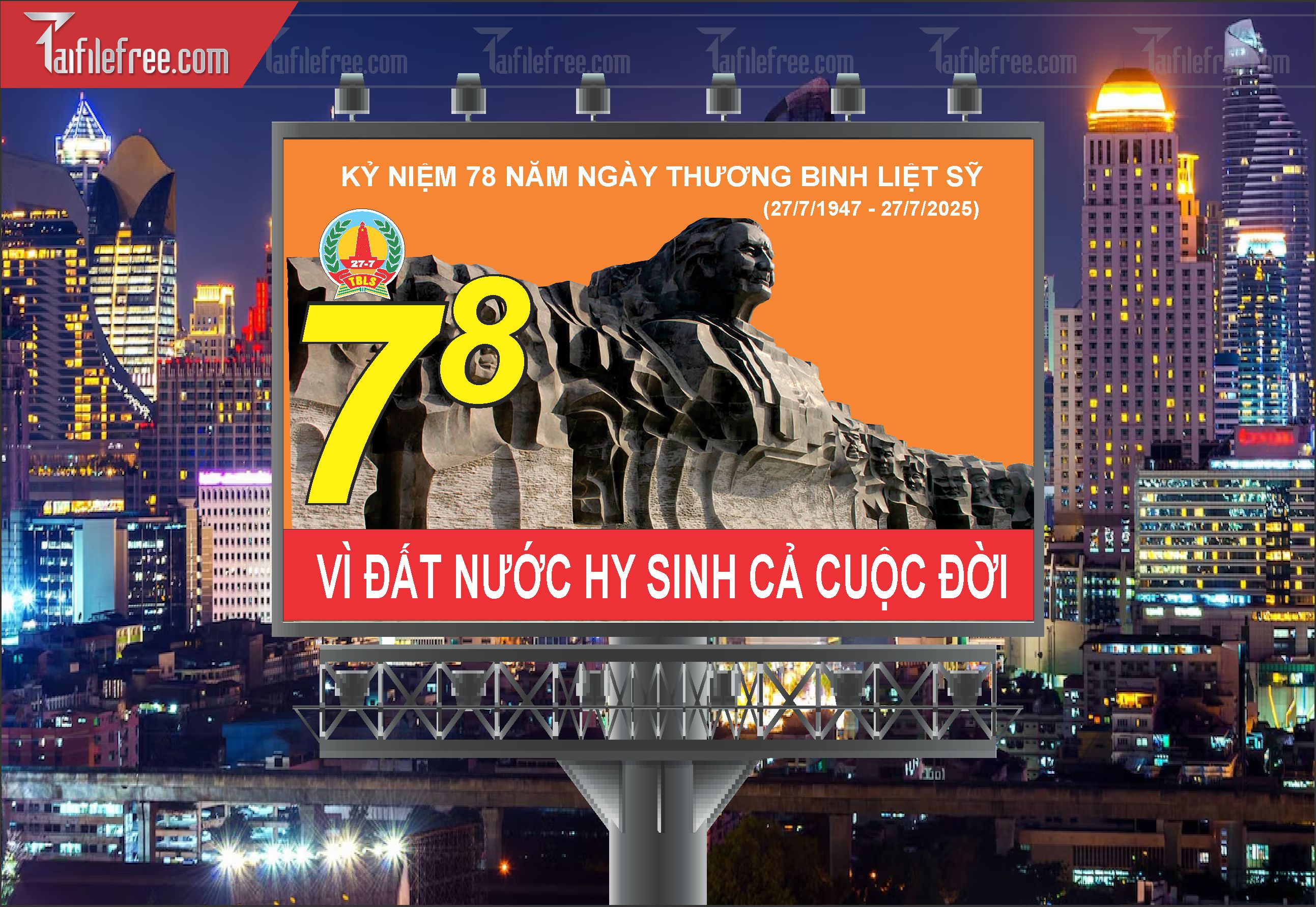 Tranh Cổ Động Kỷ Niệm Ngày Thương Binh Liệt Sĩ_TBS44