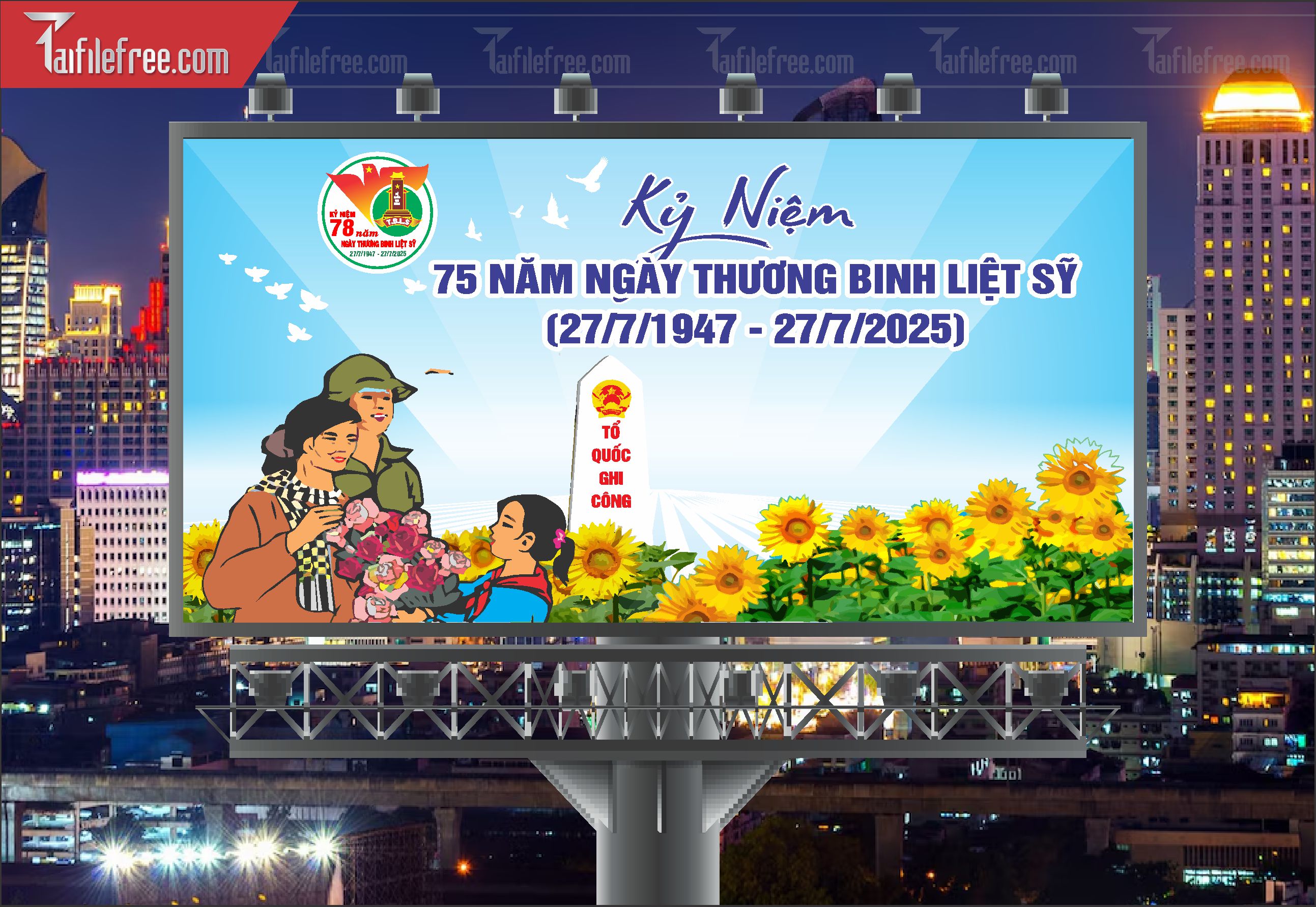 Tranh Cổ Động Kỷ Niệm Ngày Thương Binh Liệt Sĩ_TBS48