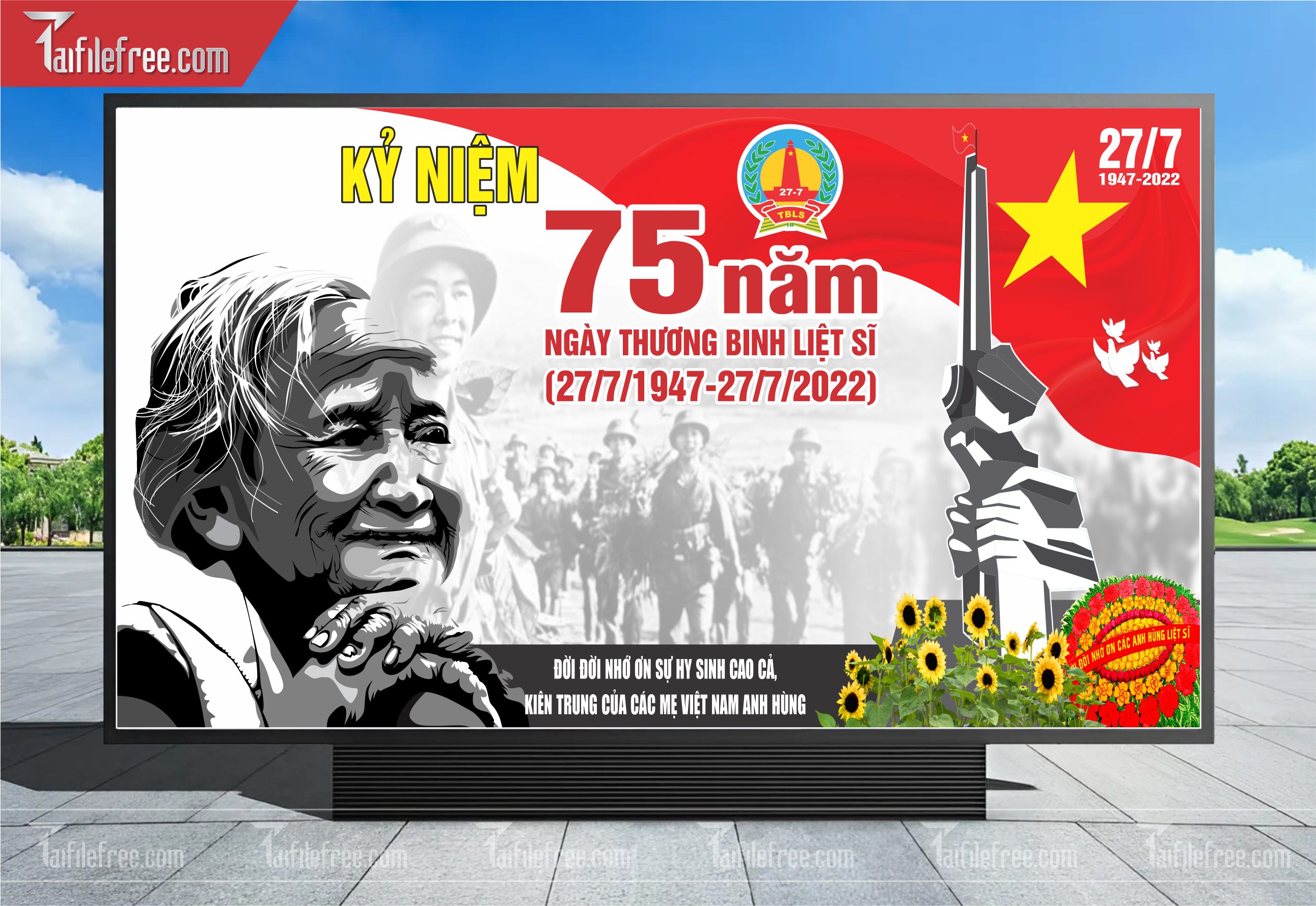 Phông Nền Kỷ Niệm Ngày Thương Binh Liệt Sĩ TBL08