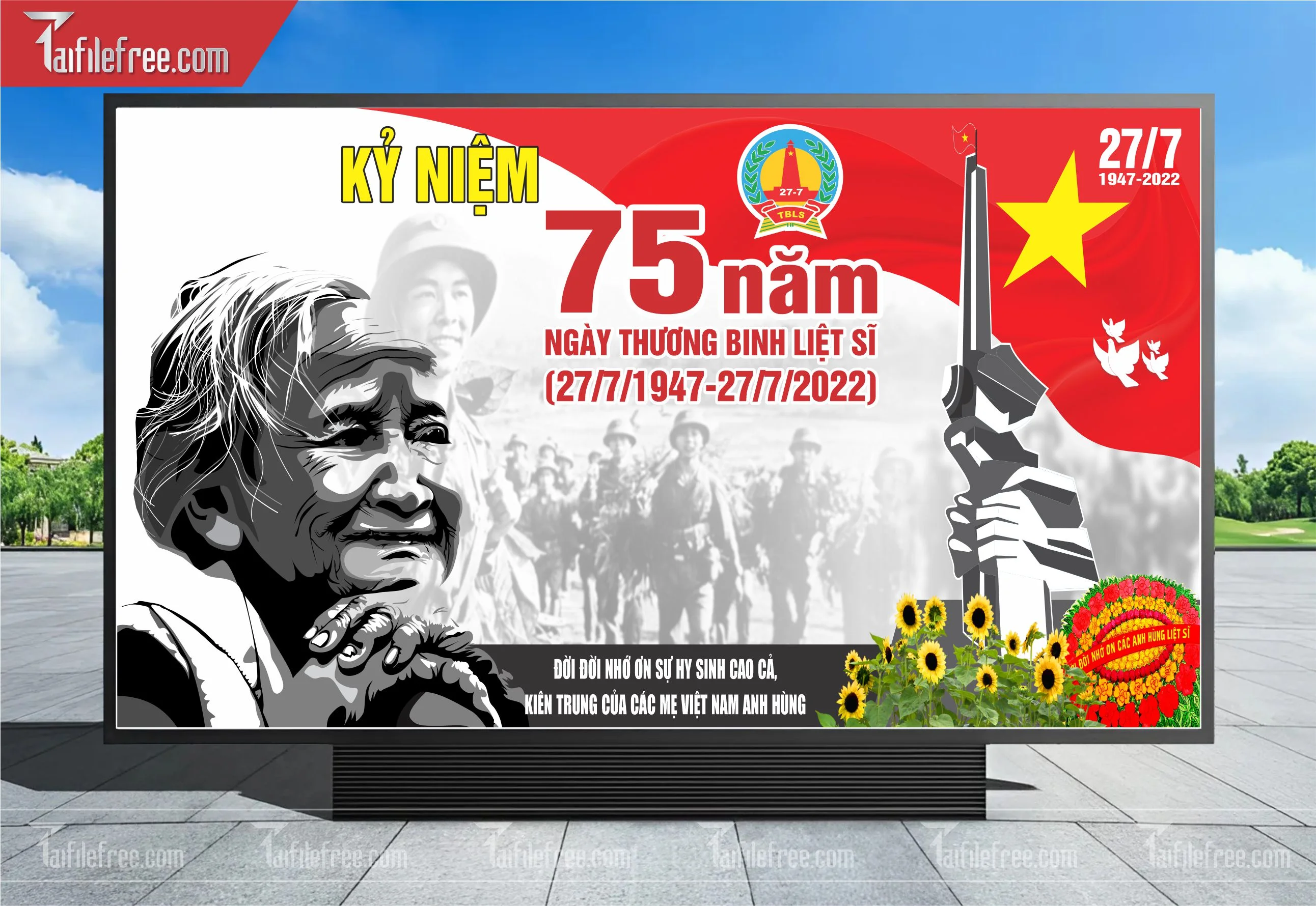 Phông Nền Kỷ Niệm Ngày Thương Binh Liệt Sĩ TBL08