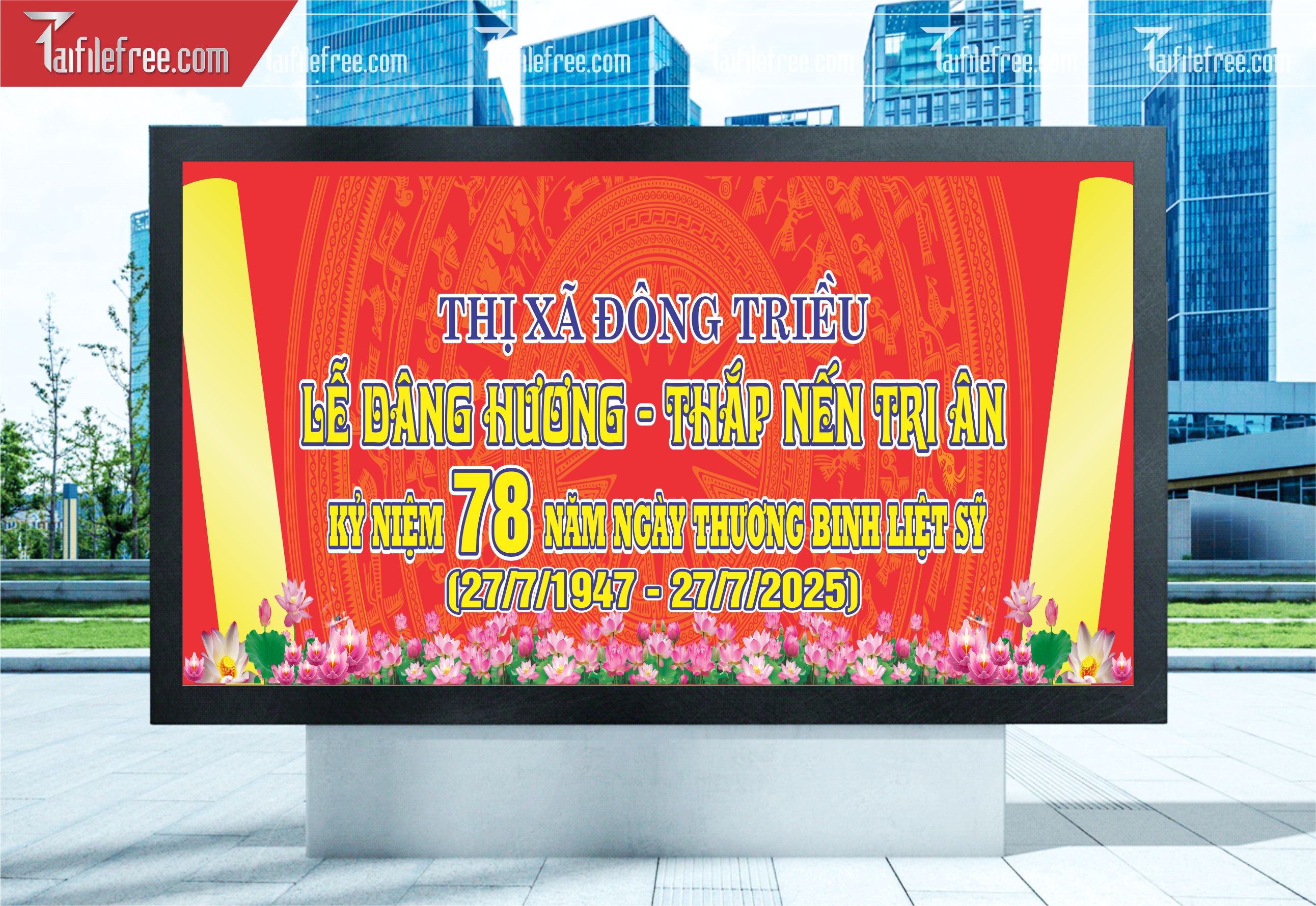 Phông Nền Kỷ Niệm Ngày Thương Binh Liệt Sĩ 27/7  TBL13