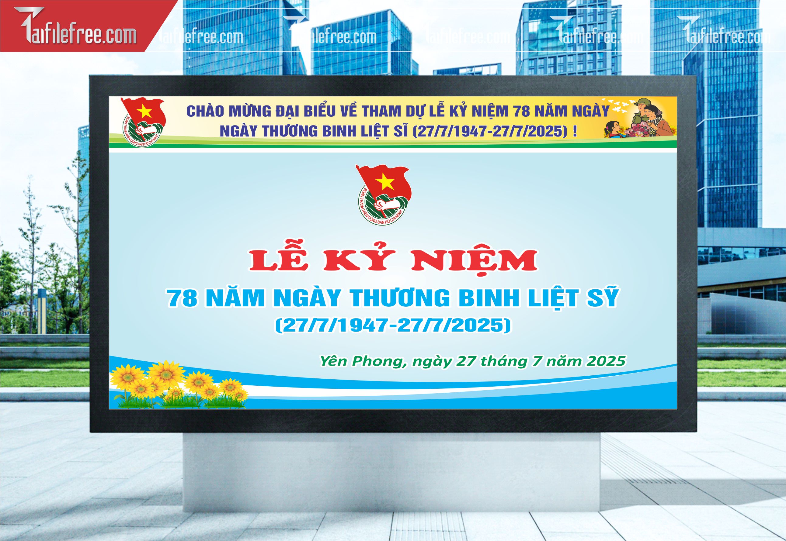 Phông Nền Kỷ Niệm Ngày Thương Binh Liệt Sĩ 27/7  TBL15