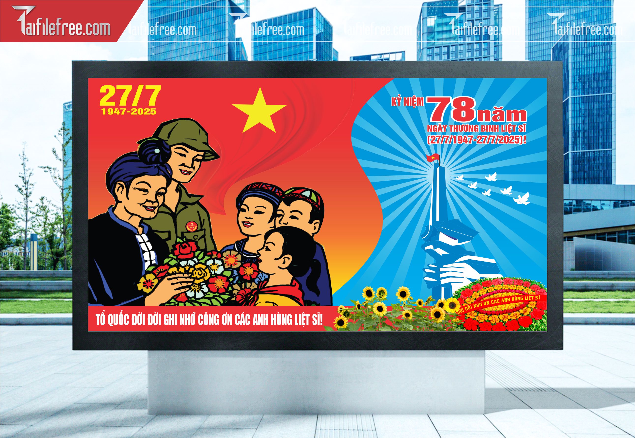 Phông Nền Kỷ Niệm Ngày Thương Binh Liệt Sĩ 27/7  TBL16