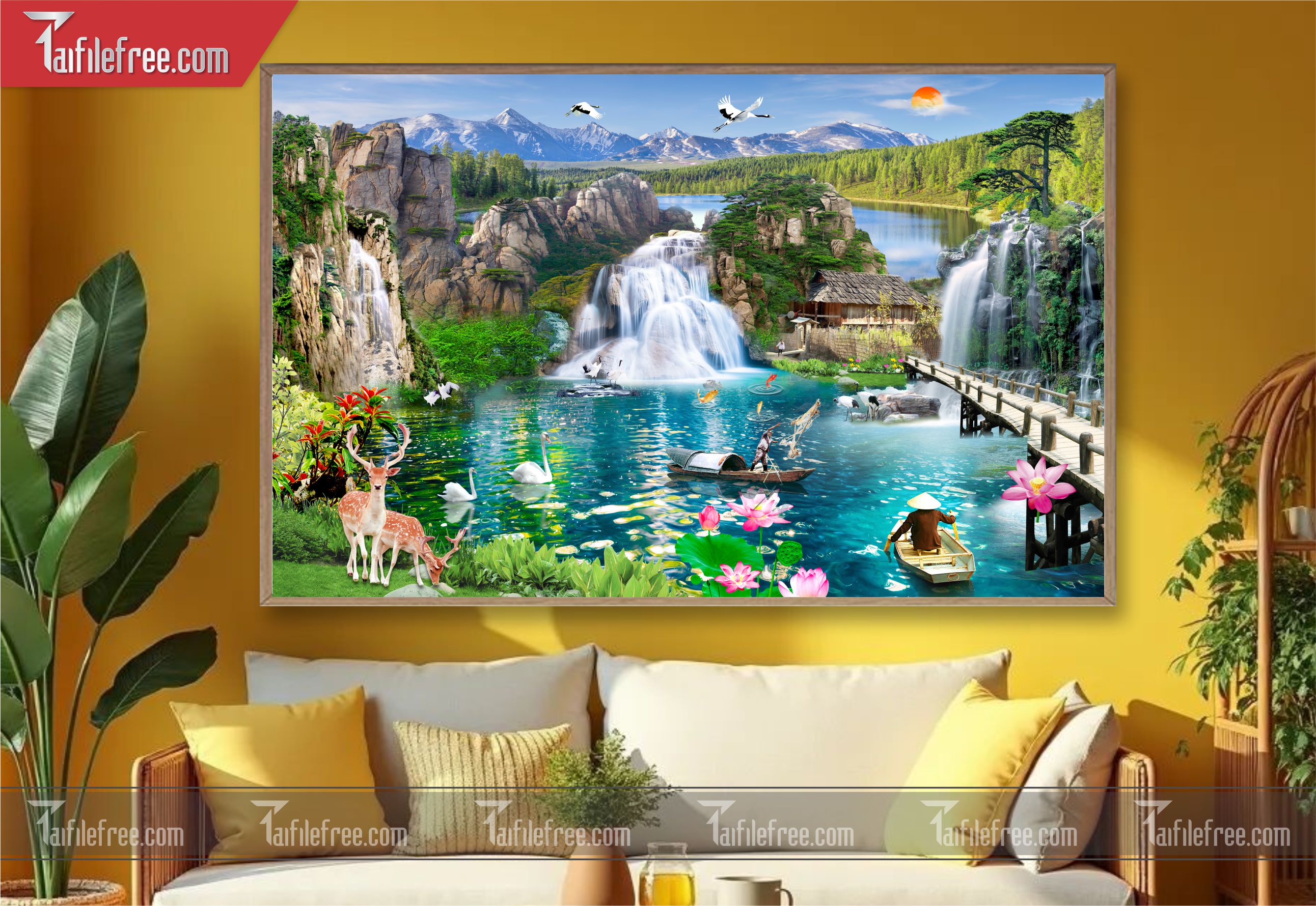Tranh Phong Cảnh Đẹp, Tranh Sơn Thủy TC11