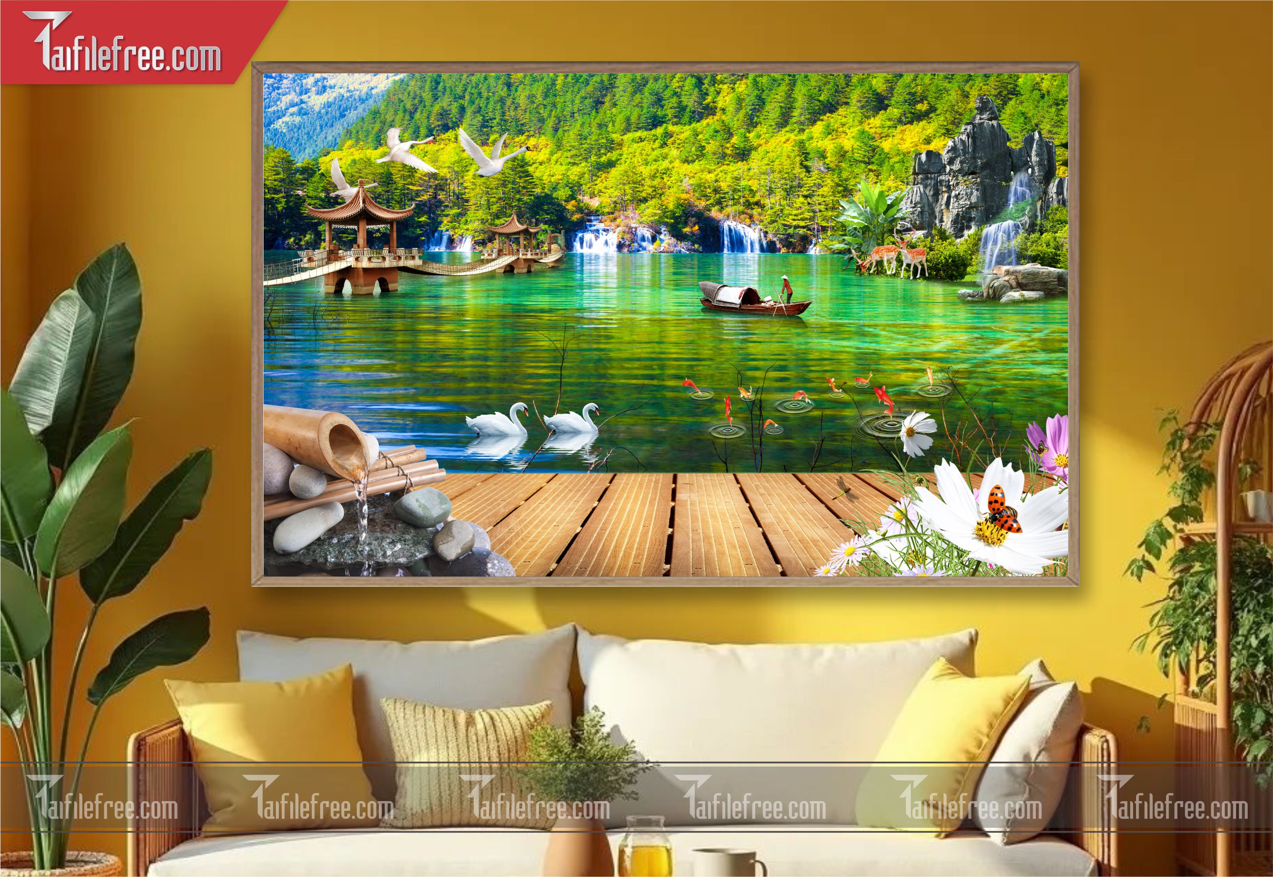 Tranh Phong Cảnh Đẹp, Tranh Sơn Thủy TC18