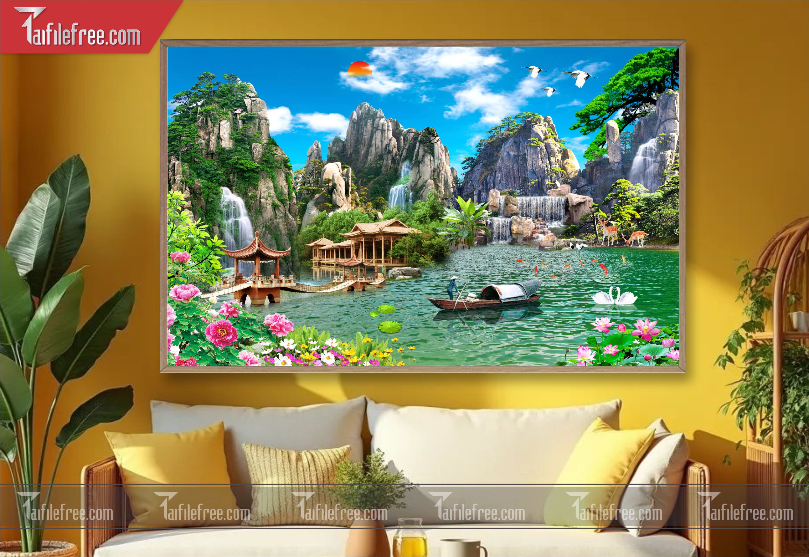 Tranh Phong Cảnh Đẹp, Tranh Sơn Thủy TC21