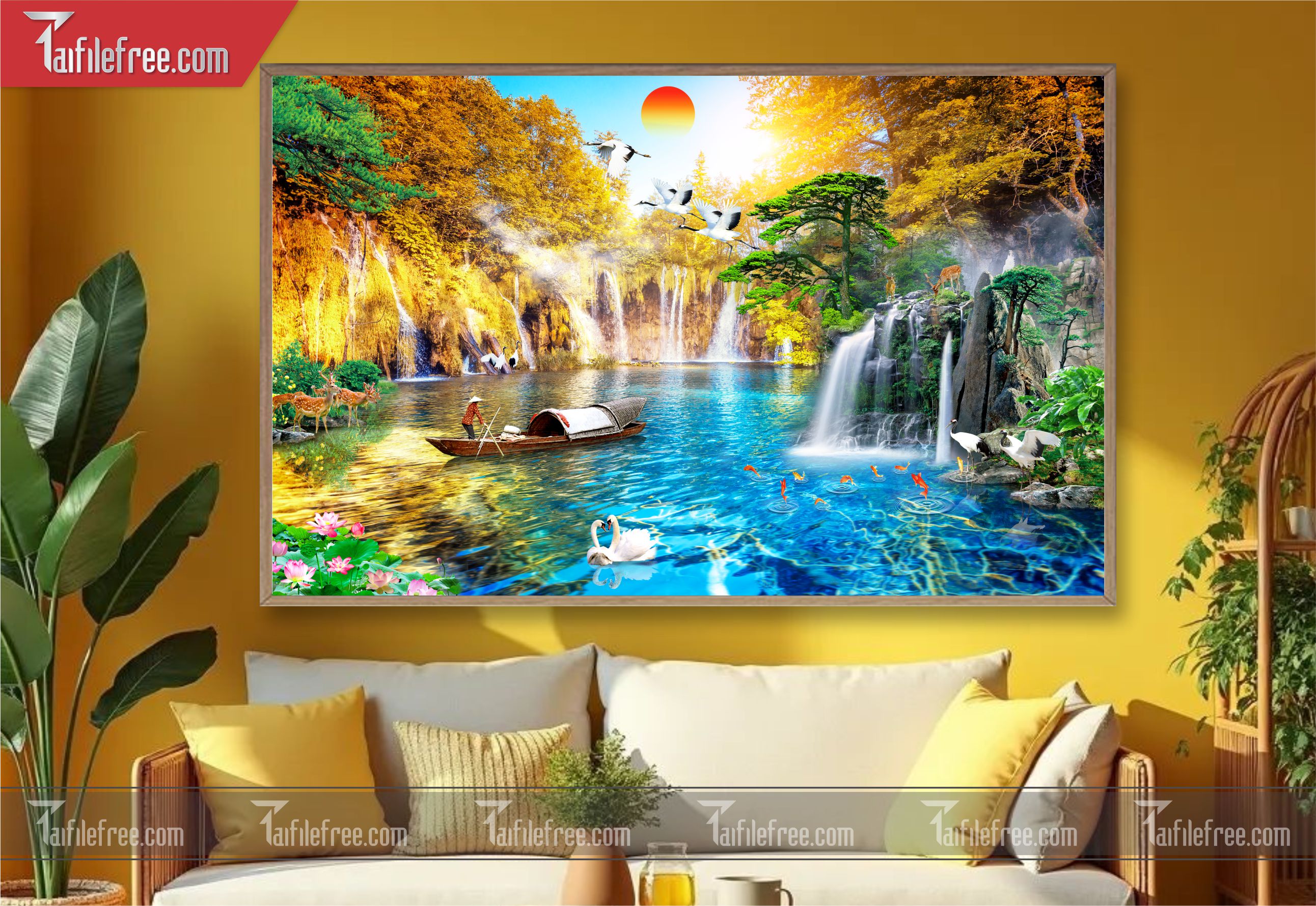 Tranh Phong Cảnh Đẹp, Tranh Sơn Thủy TC25