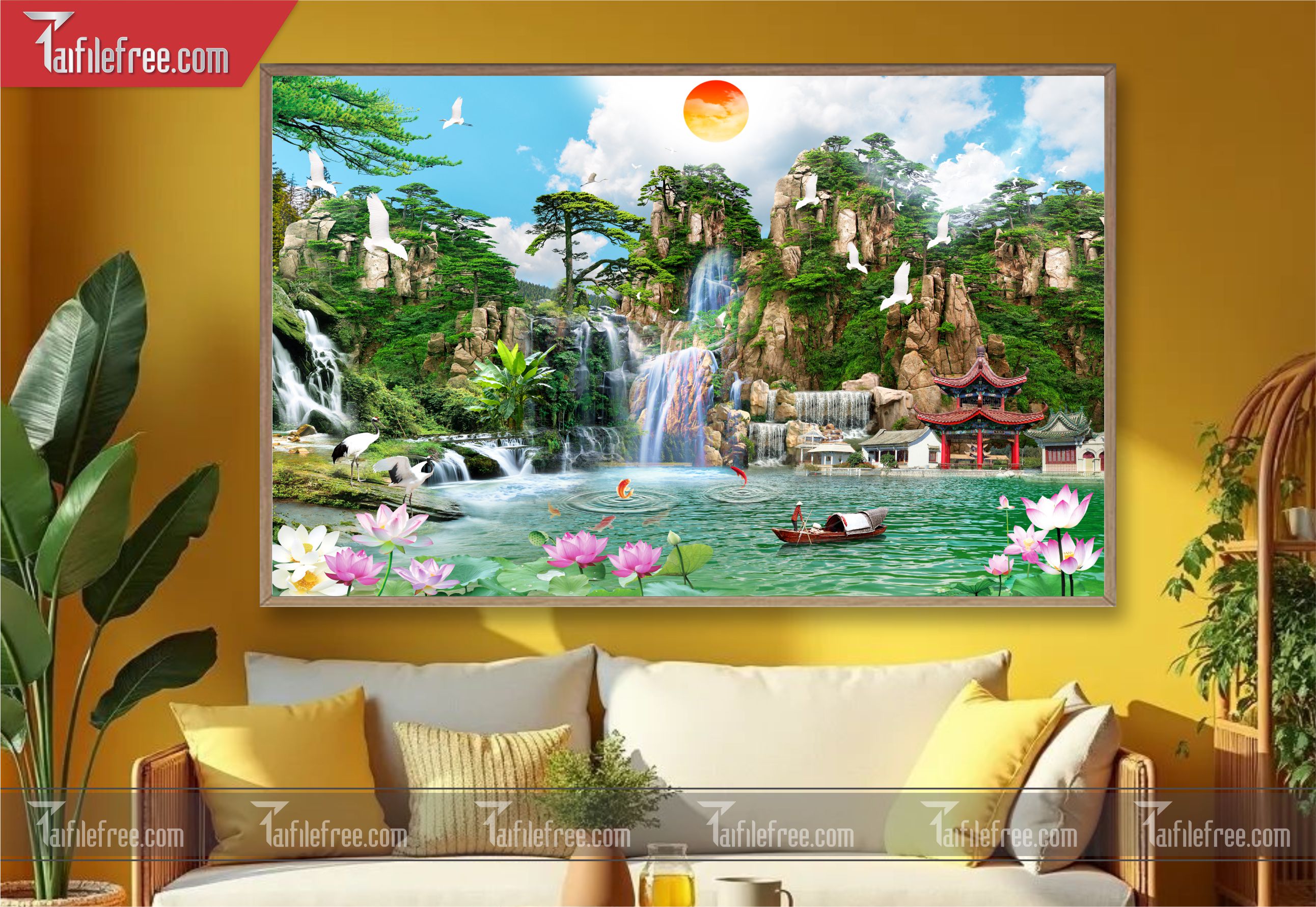 Tranh Phong Cảnh Đẹp, Tranh Sơn Thủy TC28
