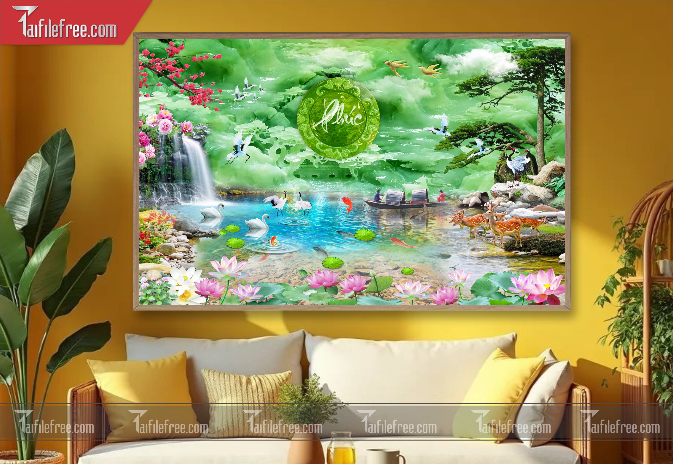 Tranh Phong Cảnh Đẹp, Tranh Sơn Thủy TC34