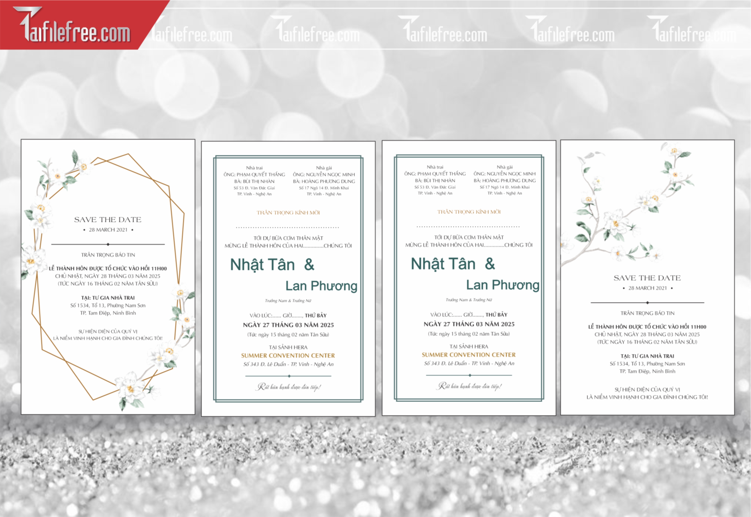 Mẫu Thiệp Cưới Đẹp File Vector_TC82