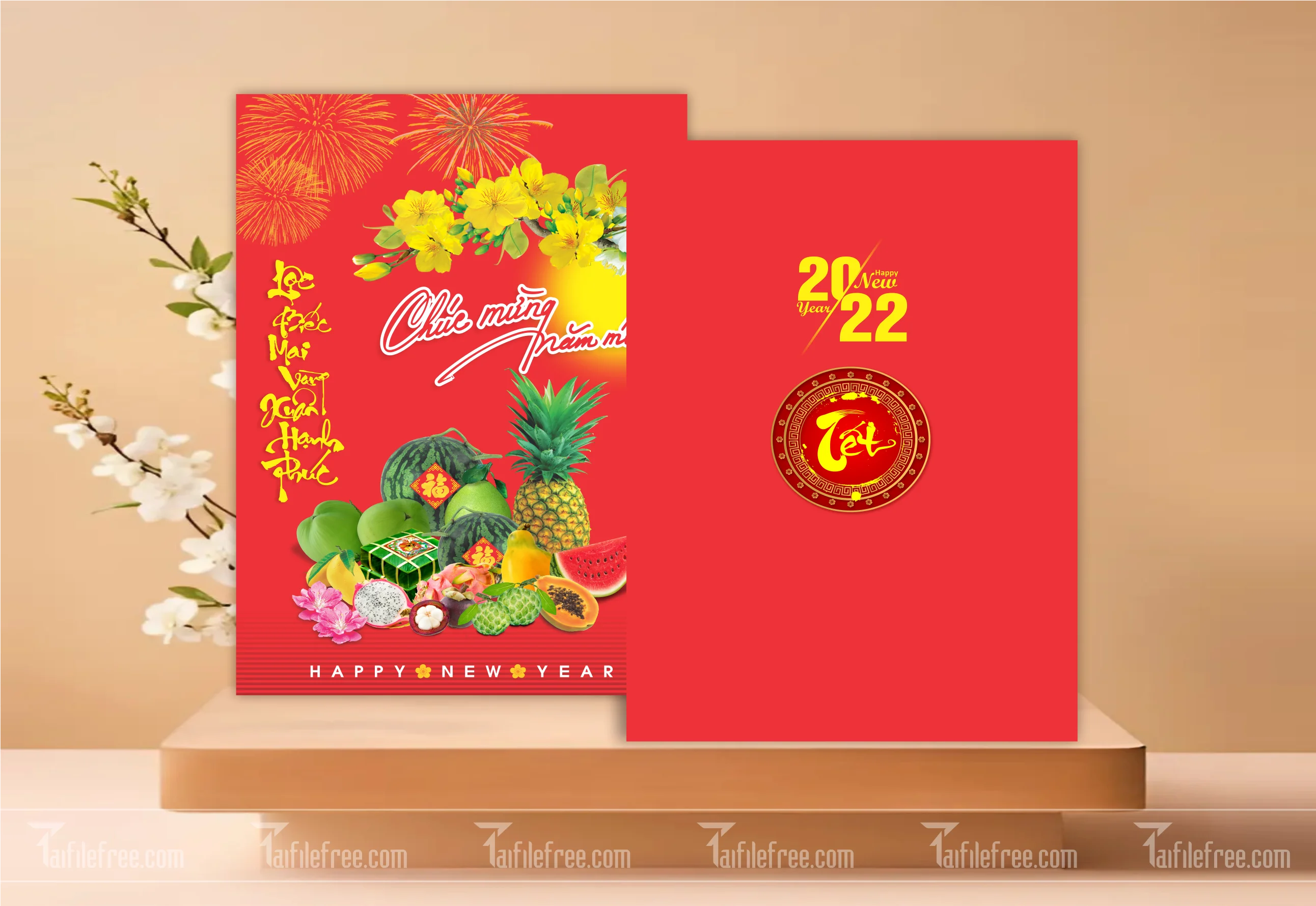 Mẫu Thiệp Chúc Tết, Thiệp Chúc Mừng Năm Mới_TCT04