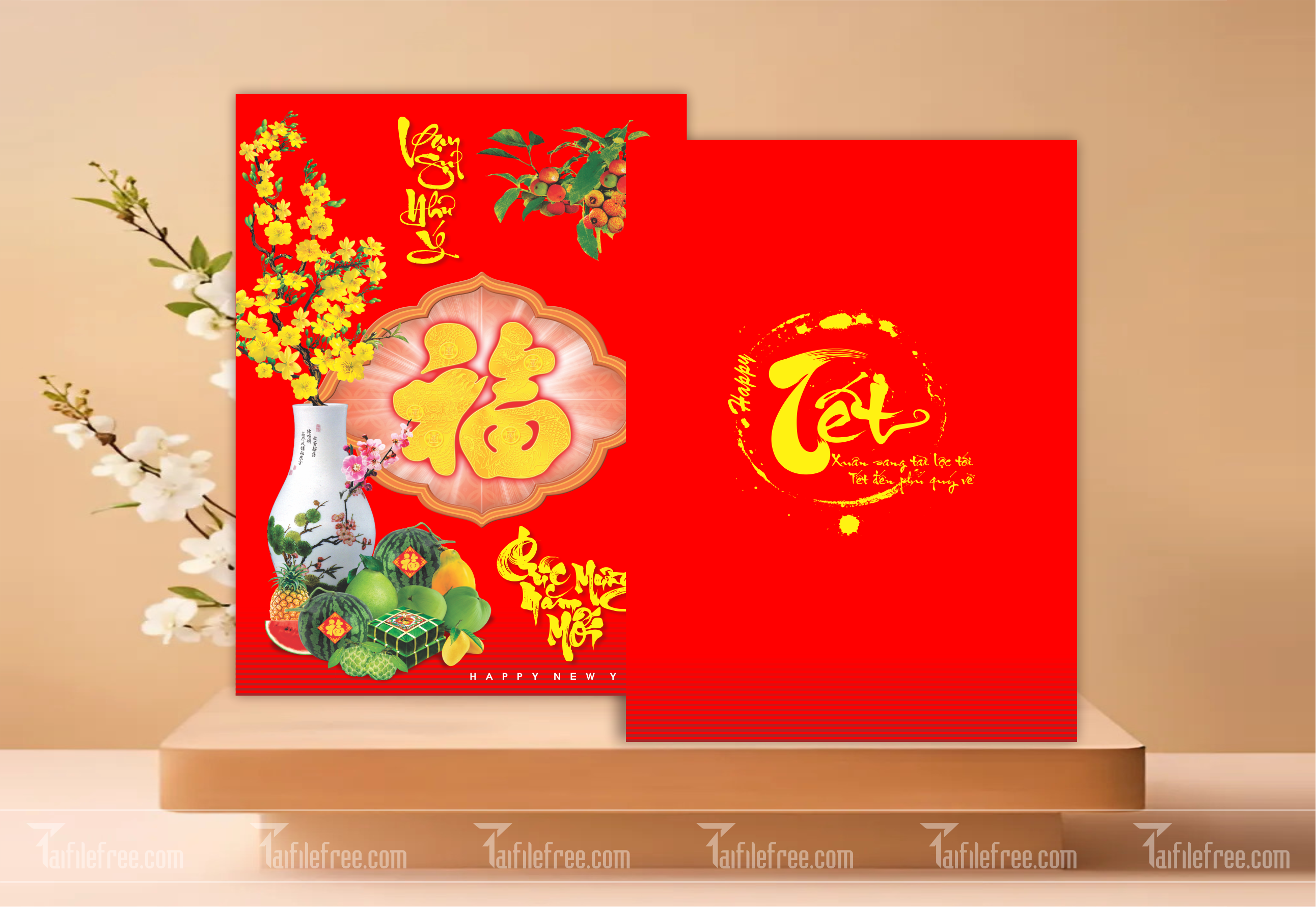 Mẫu Thiệp Chúc Tết, Thiệp Chúc Mừng Năm Mới_TCT06