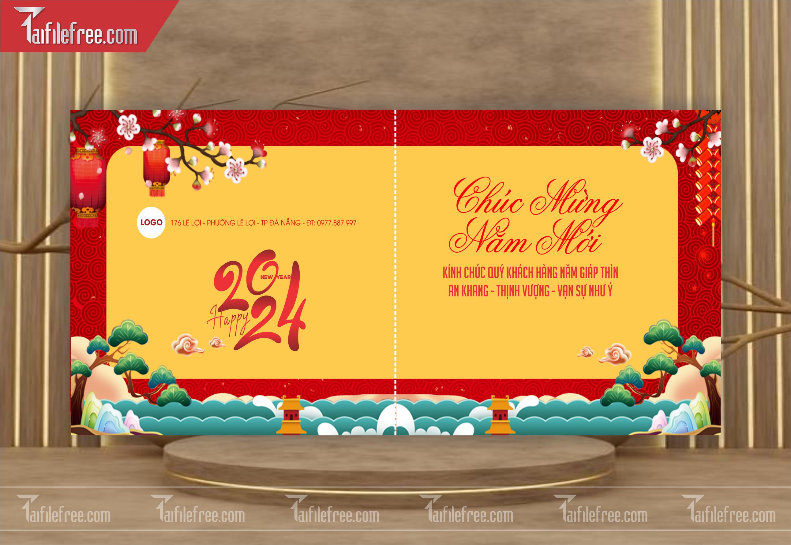 Mẫu Thiệp Chúc Tết, Thiệp Chúc Mừng Năm Mới_TCT23