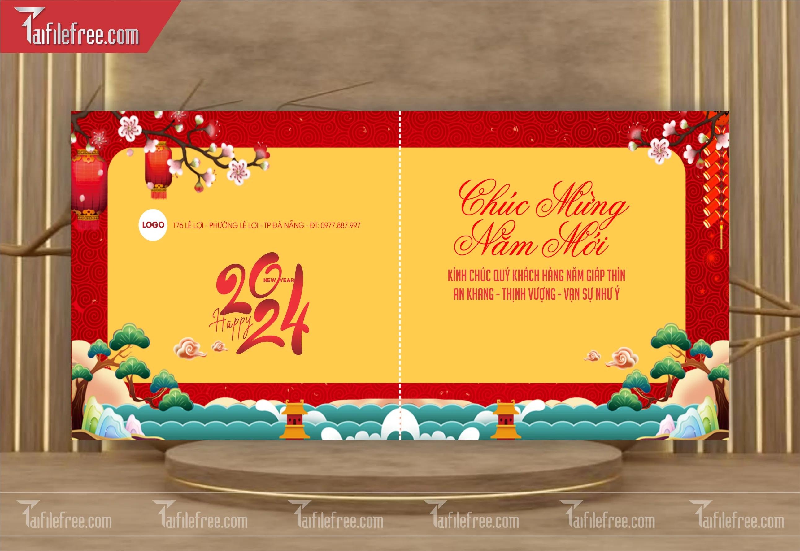 Mẫu Thiệp Chúc Tết, Thiệp Chúc Mừng Năm Mới_TCT23