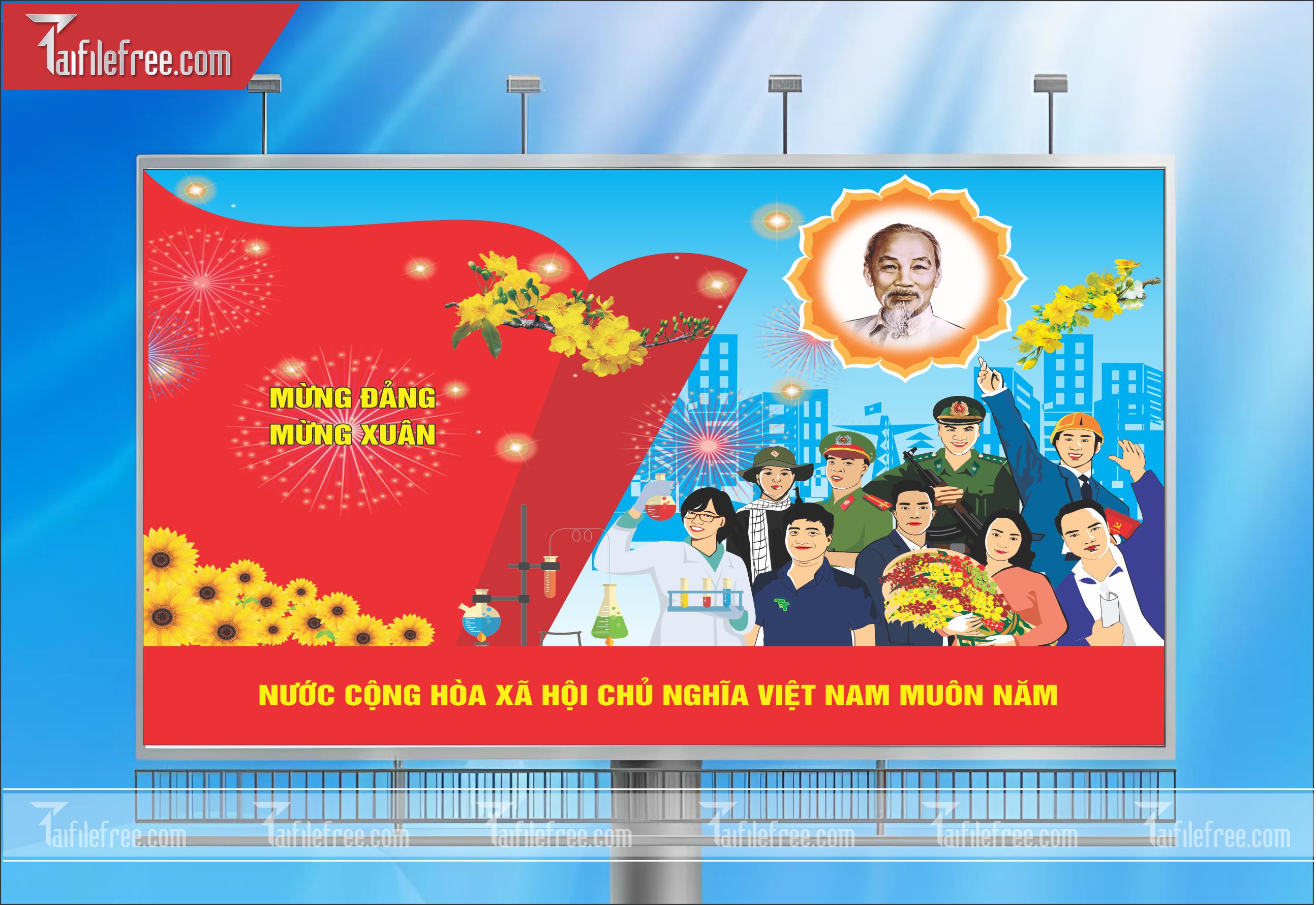TRANH CỔ ĐỘNG MỪNG ĐẢNG, MỪNG XUÂN_TD10