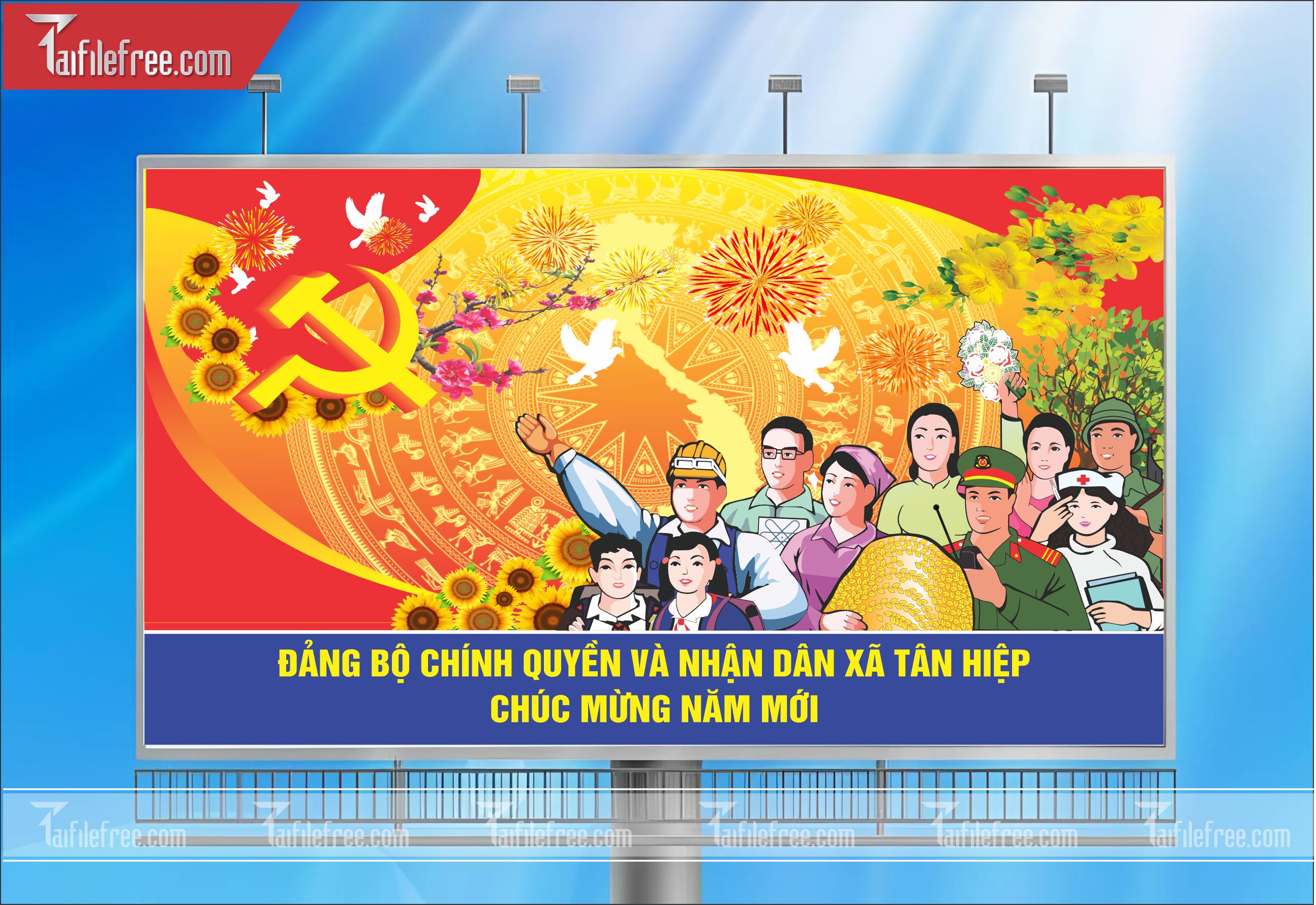 TRANH CỔ ĐỘNG MỪNG ĐẢNG, MỪNG XUÂN_TD11