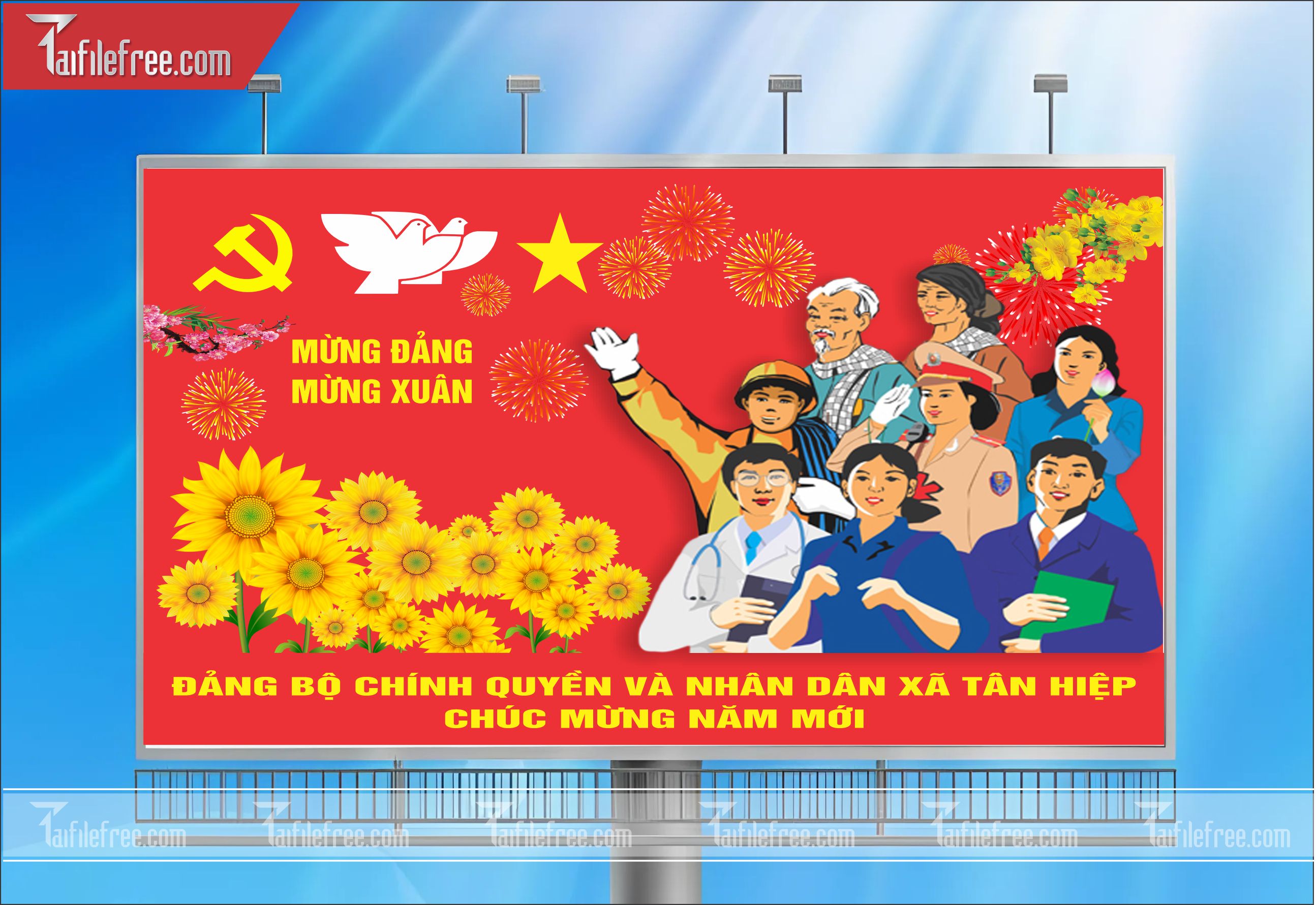 TRANH CỔ ĐỘNG MỪNG ĐẢNG, MỪNG XUÂN_TD12